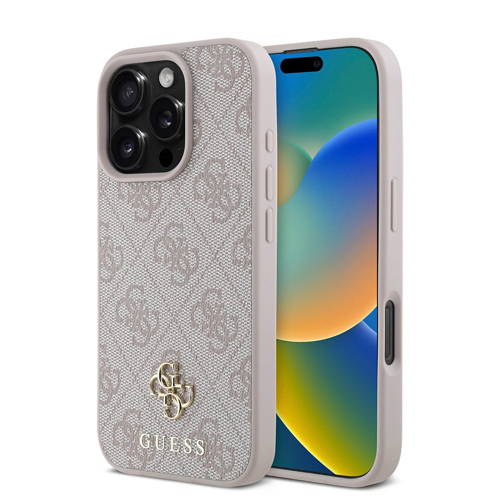Apple iPhone 16 Pro Kılıf Guess Orjinal Lisanslı M-safe Şarj Özellikli Small 4G Classic Kapak