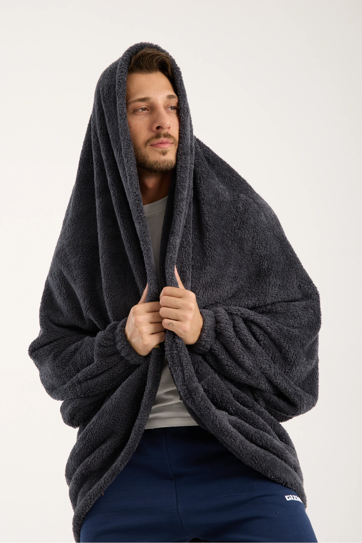 King Size Comfort Premium W Blanket Wellsoft Soft Touch Unisex Oversize Giyilebilir TV Battaniyesi