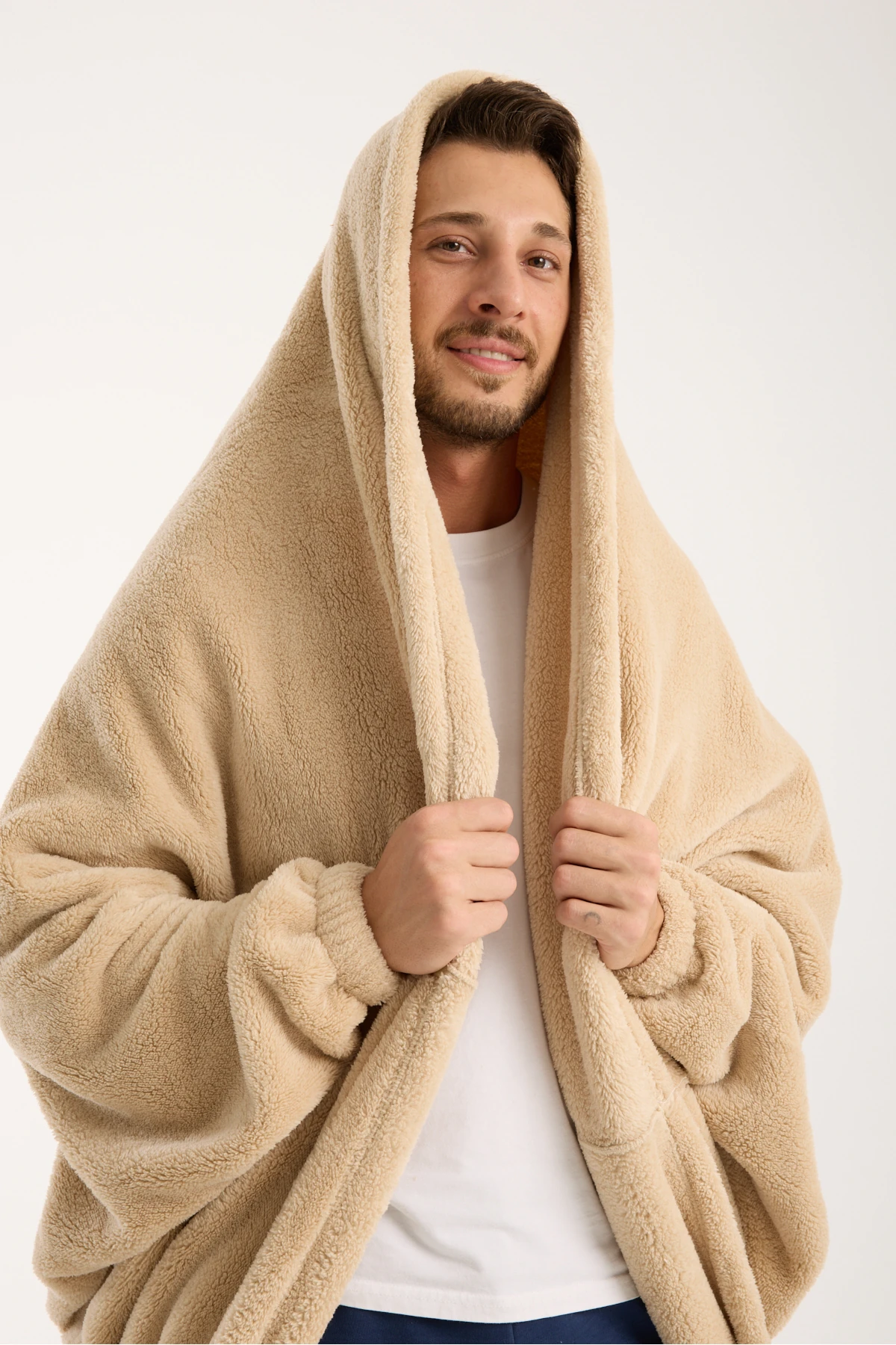 King Size Comfort Premium W Blanket Wellsoft Soft Touch Unisex Oversize Giyilebilir TV Battaniyesi