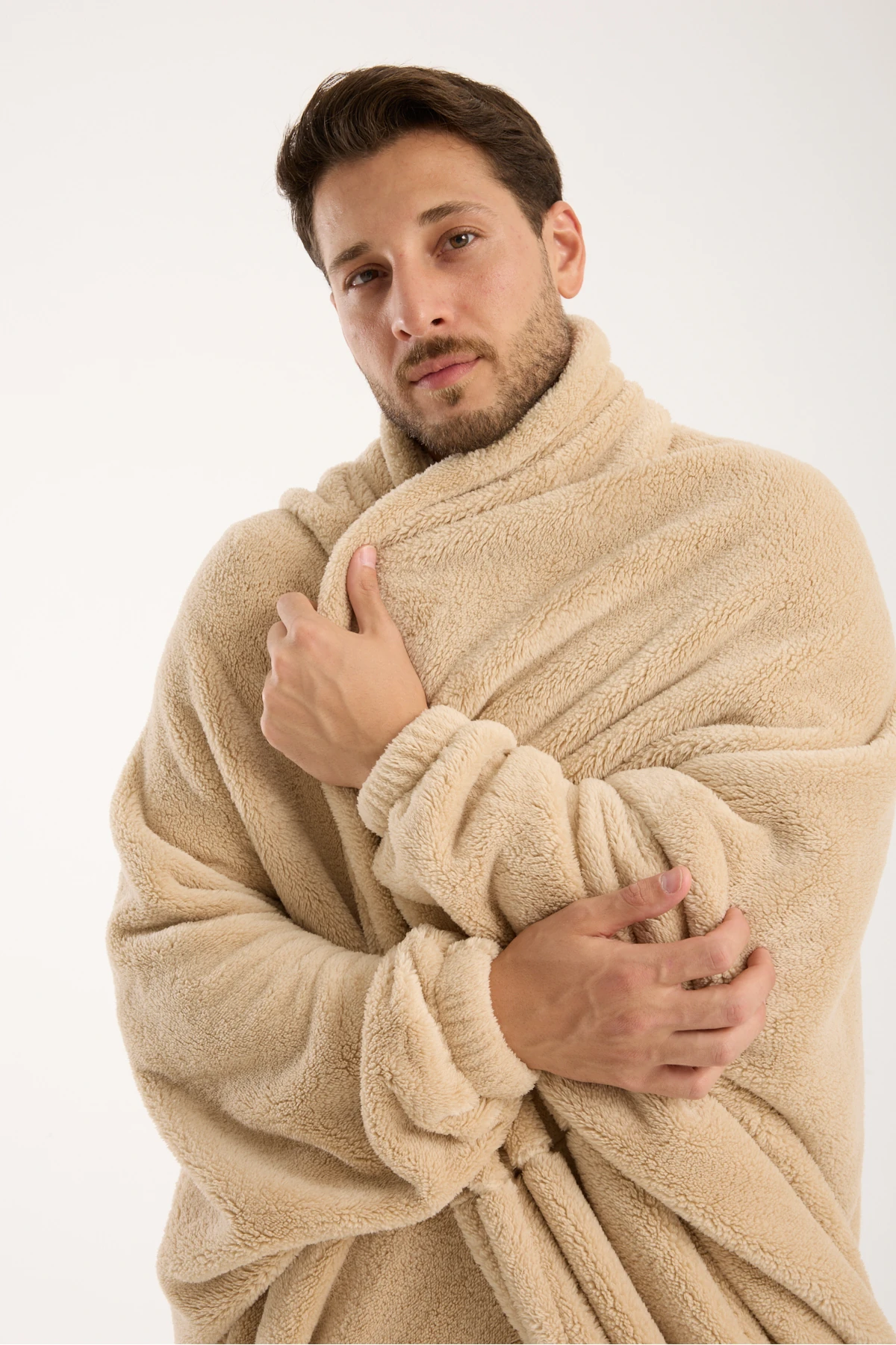 King Size Comfort Premium W Blanket Wellsoft Soft Touch Unisex Oversize Giyilebilir TV Battaniyesi