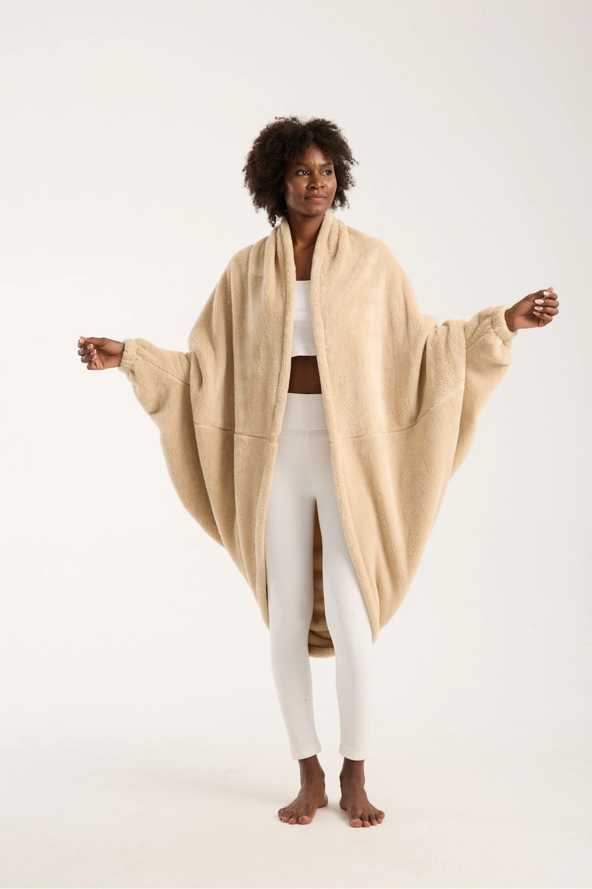 King Size Comfort Premium W Blanket Wellsoft Soft Touch Unisex Oversize Giyilebilir TV Battaniyesi