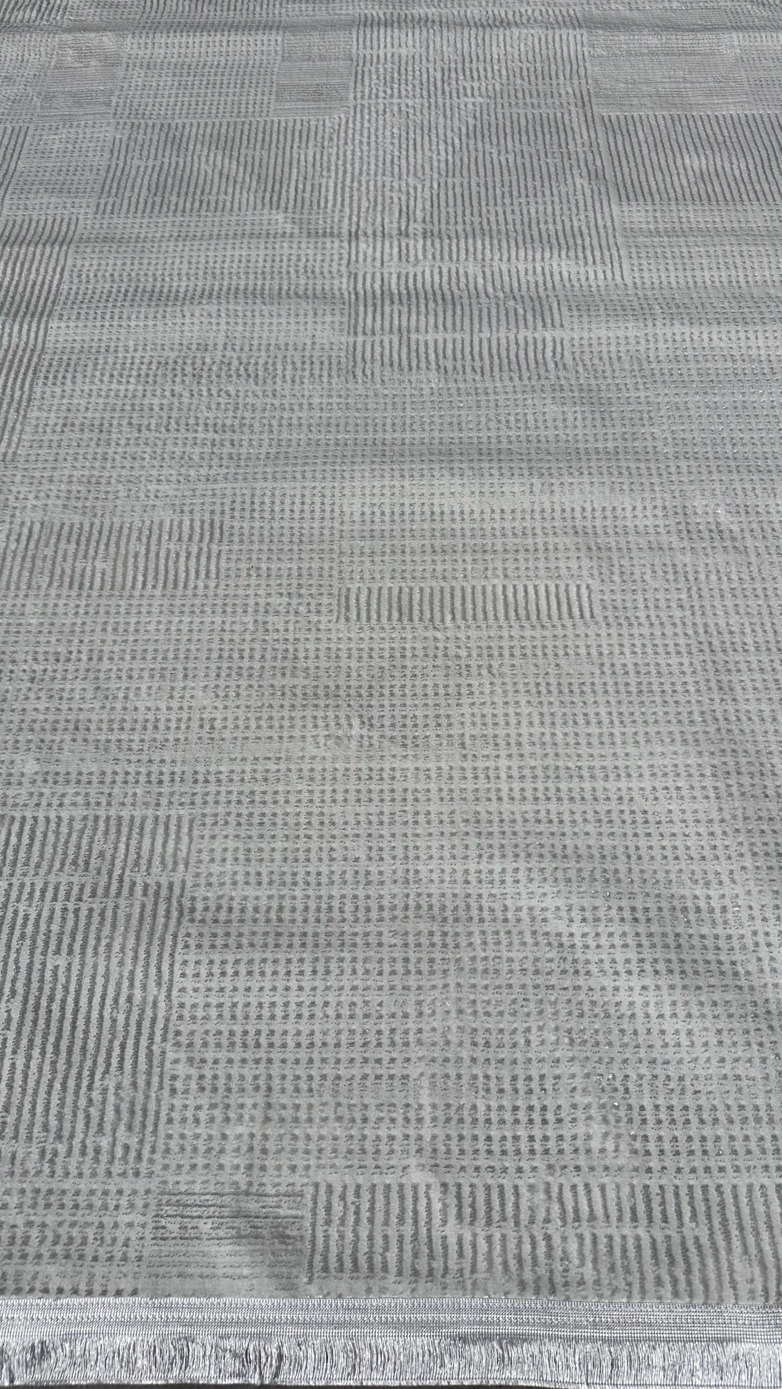 Makinede Yıkanabilir Halı Kare Desen