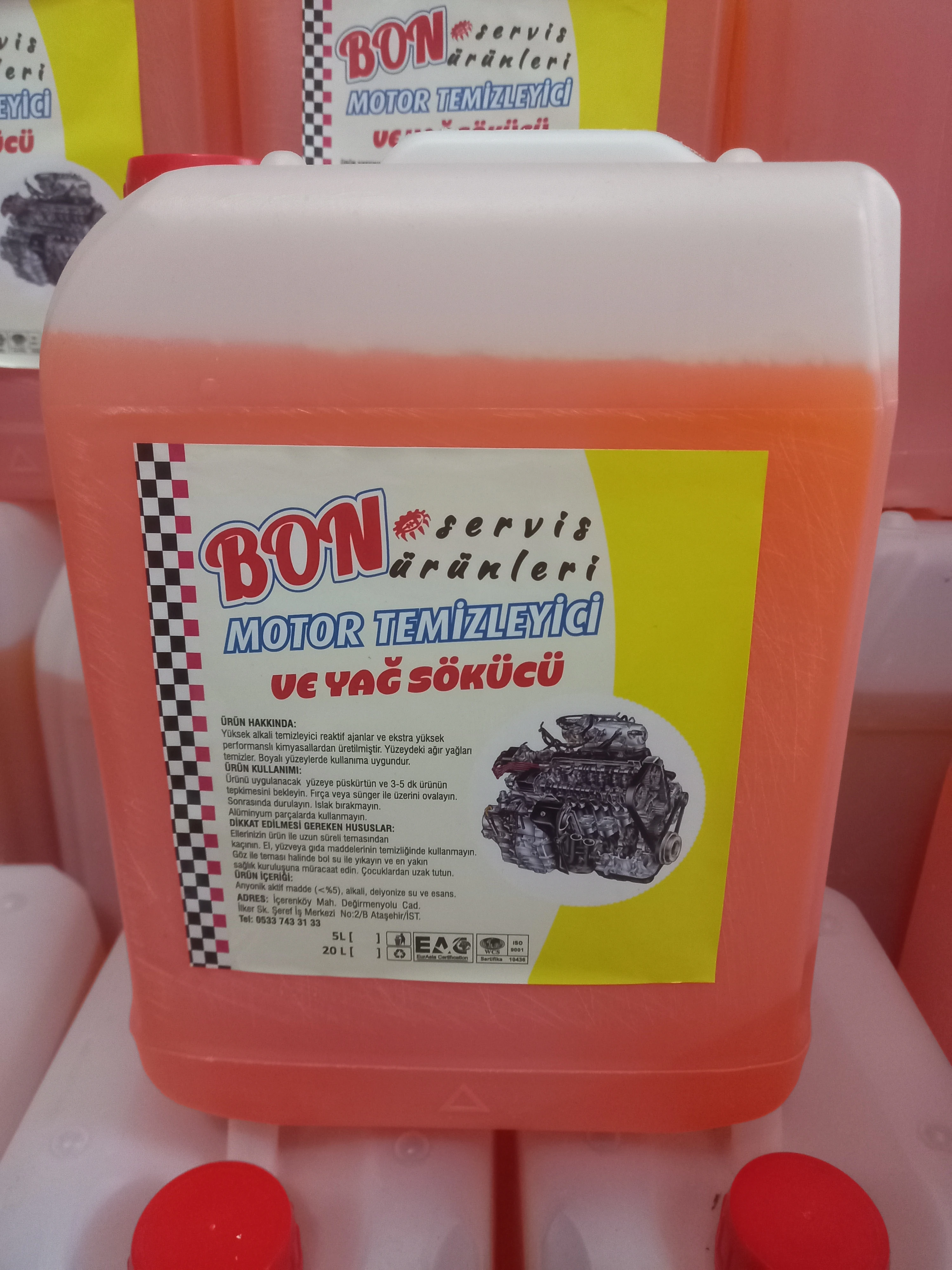 Motor Temizleyici ve Yağ Sökücü 5 Litre