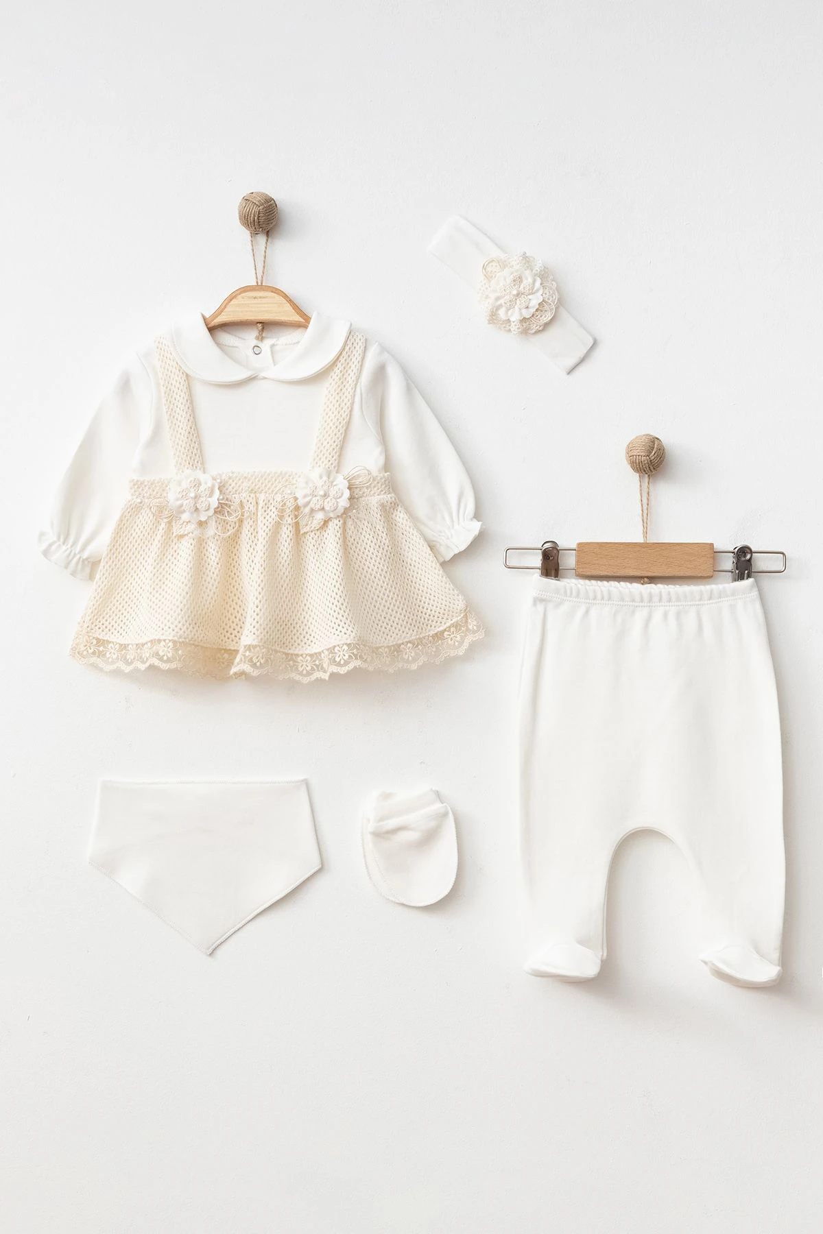 Bebek Takimi 5'li Set - Ekru