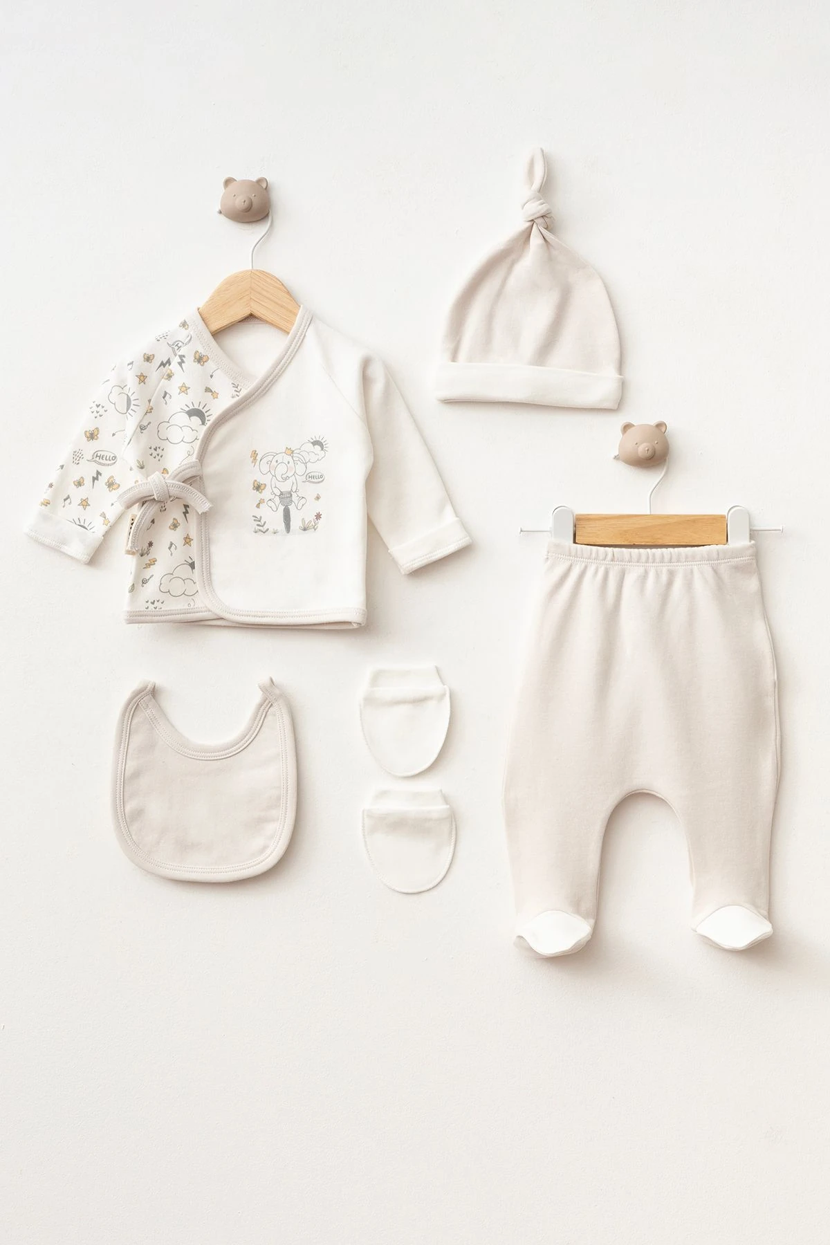 Happy Elephant 5'li Set - antrasit