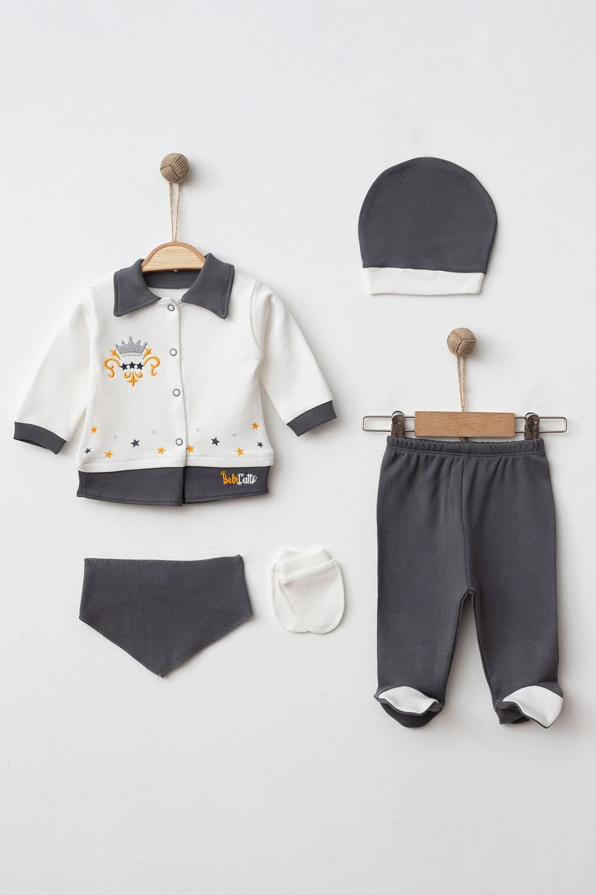 Babyking 5'li Set - Gri