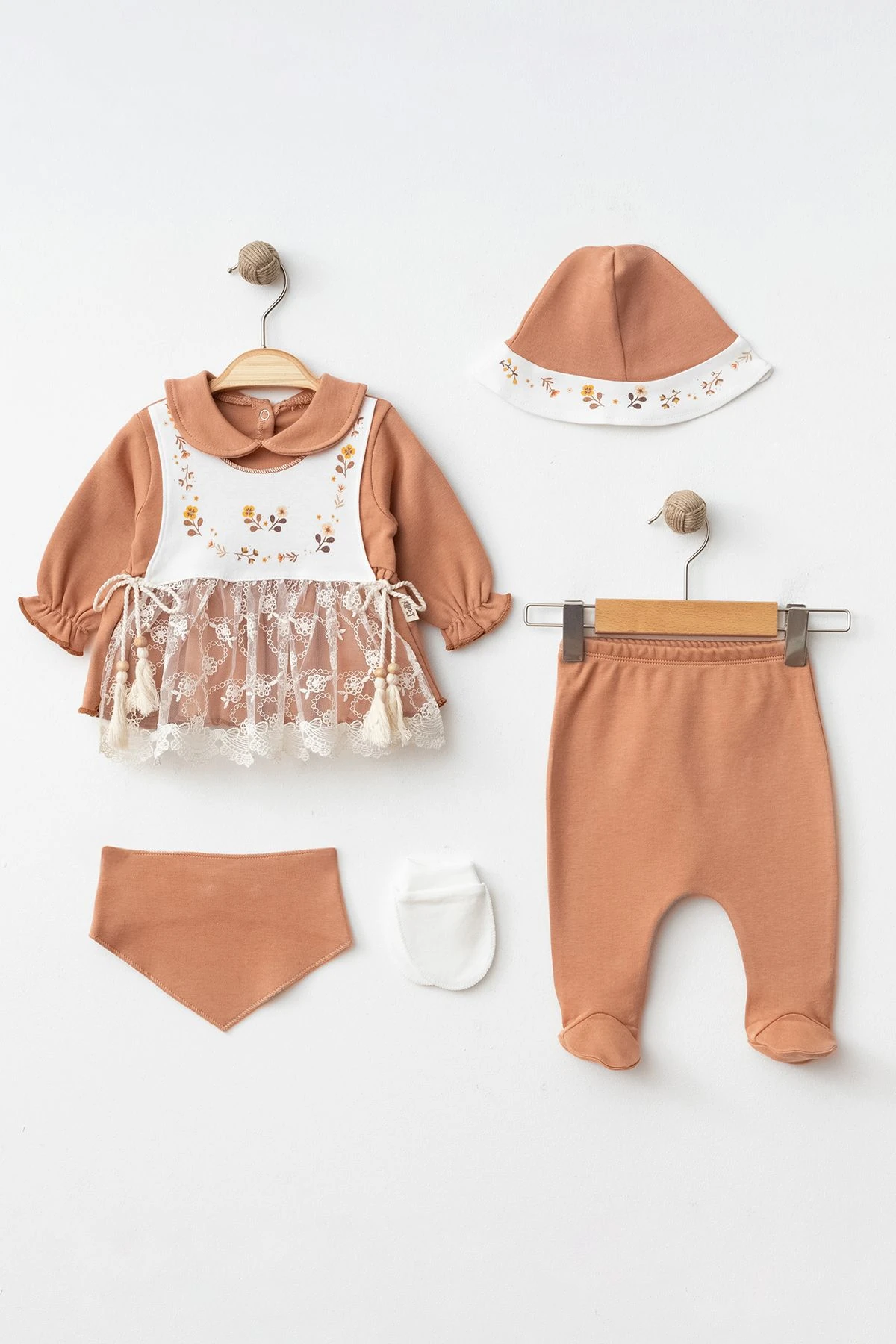 Natural Flowers 5'li Set - Tarçın