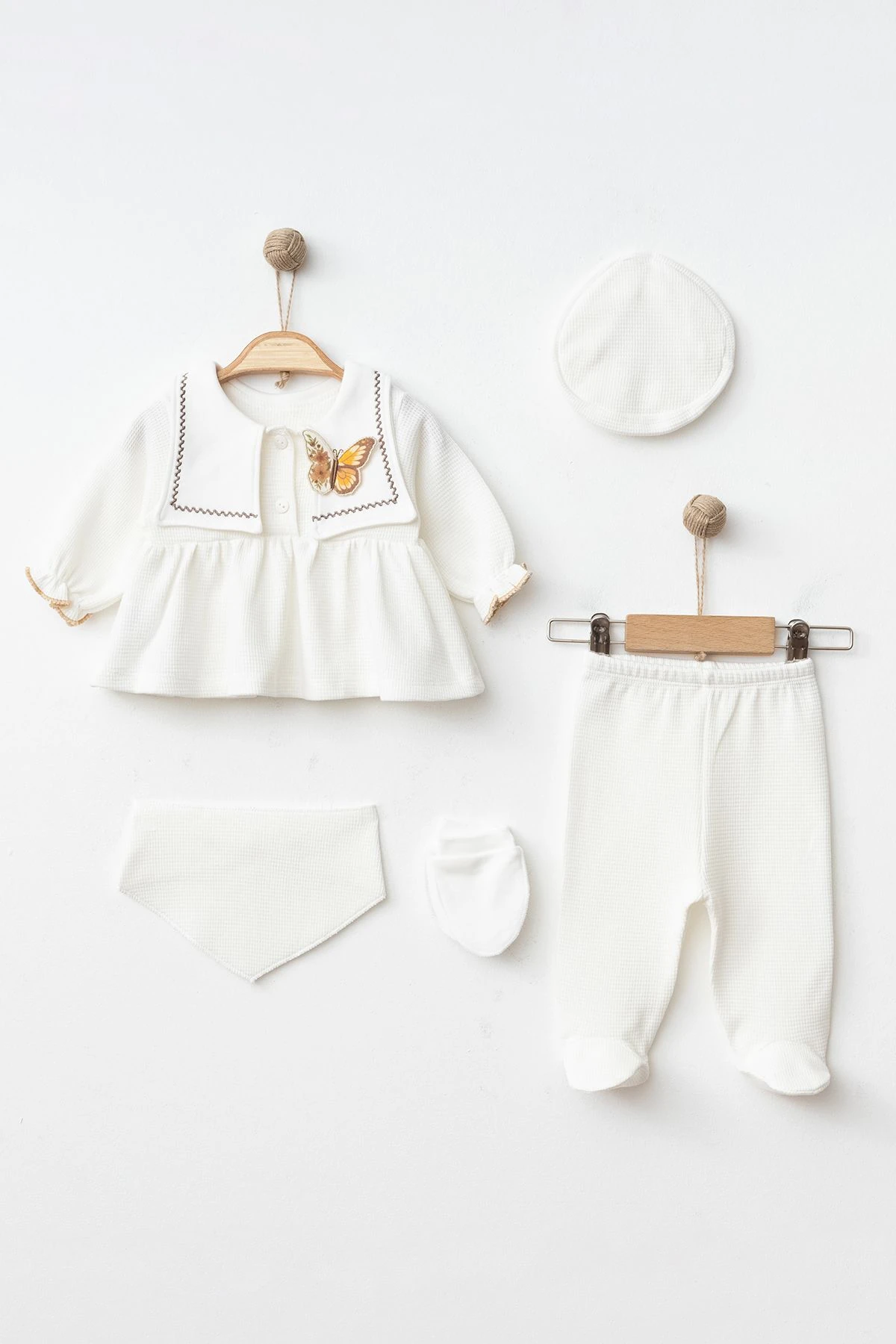 Butterfly Stories 5'li Set - Ekru