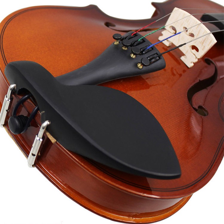Violin Chinrest Rose Black Left Handed 4/4 VCR44BKLFT