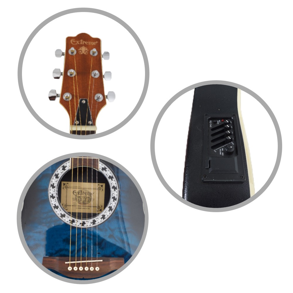 Guitar Electro Acoustic Extreme XAF60EQ4BLS 