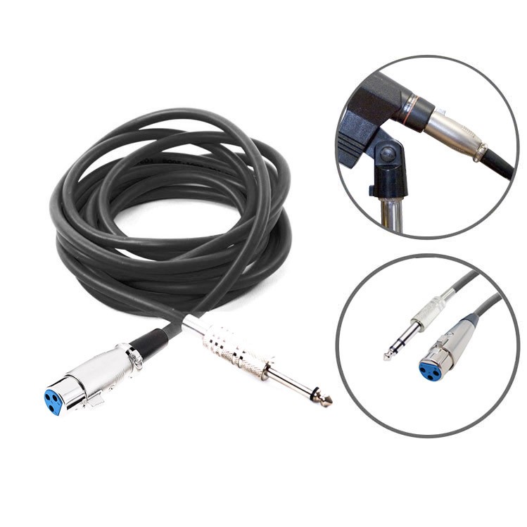 Cable Microphone Pro 10 Meters Black KJM10BK