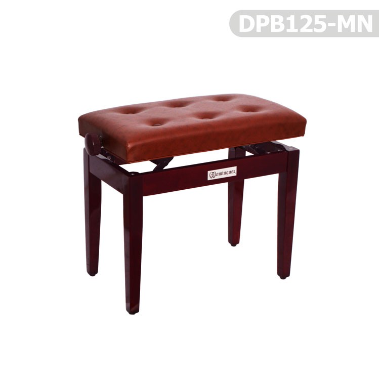 Piano Accessory Seat Stool Seat Dominguez Adjustable Mahogany DPB125-MN