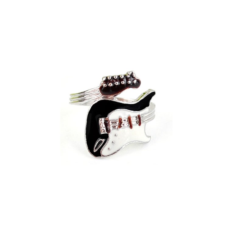 Gift Guitar Ring Nickel Plated NGR16