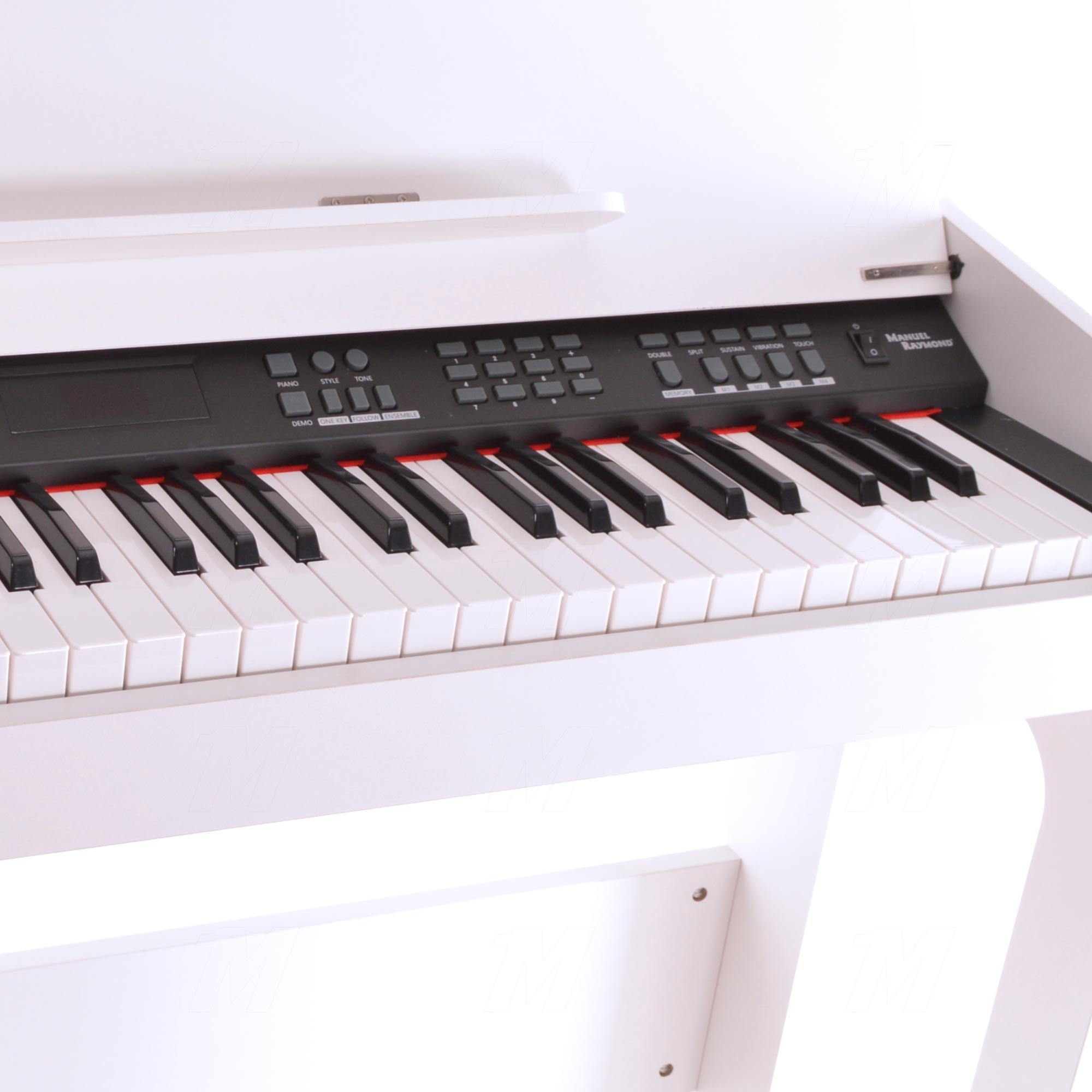 Digital (Silent) Piano Manual Raymond 61 Keys White MRP3261WH