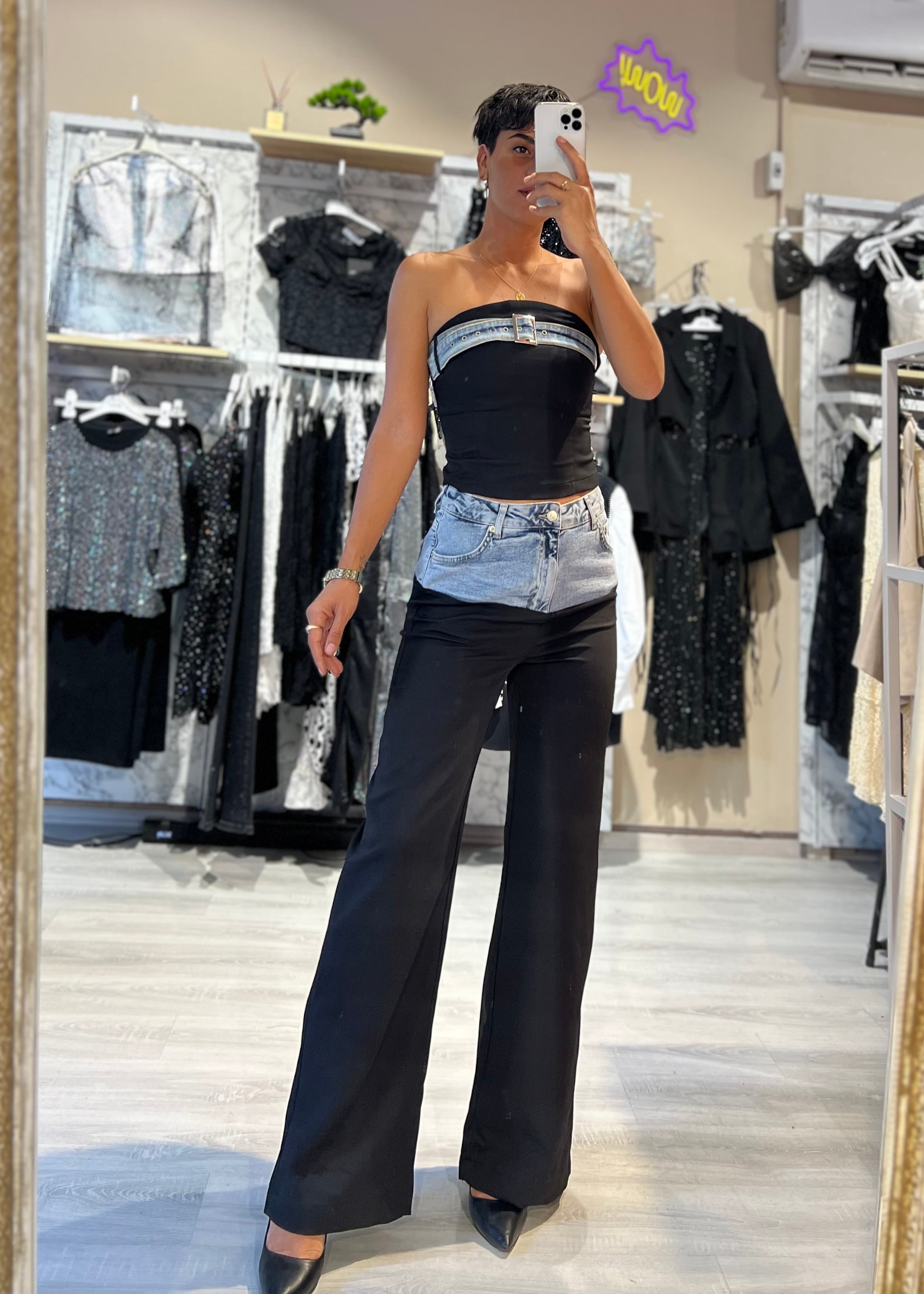 Özel Tasarım Straplez Büstiyer & Pantolon Takım