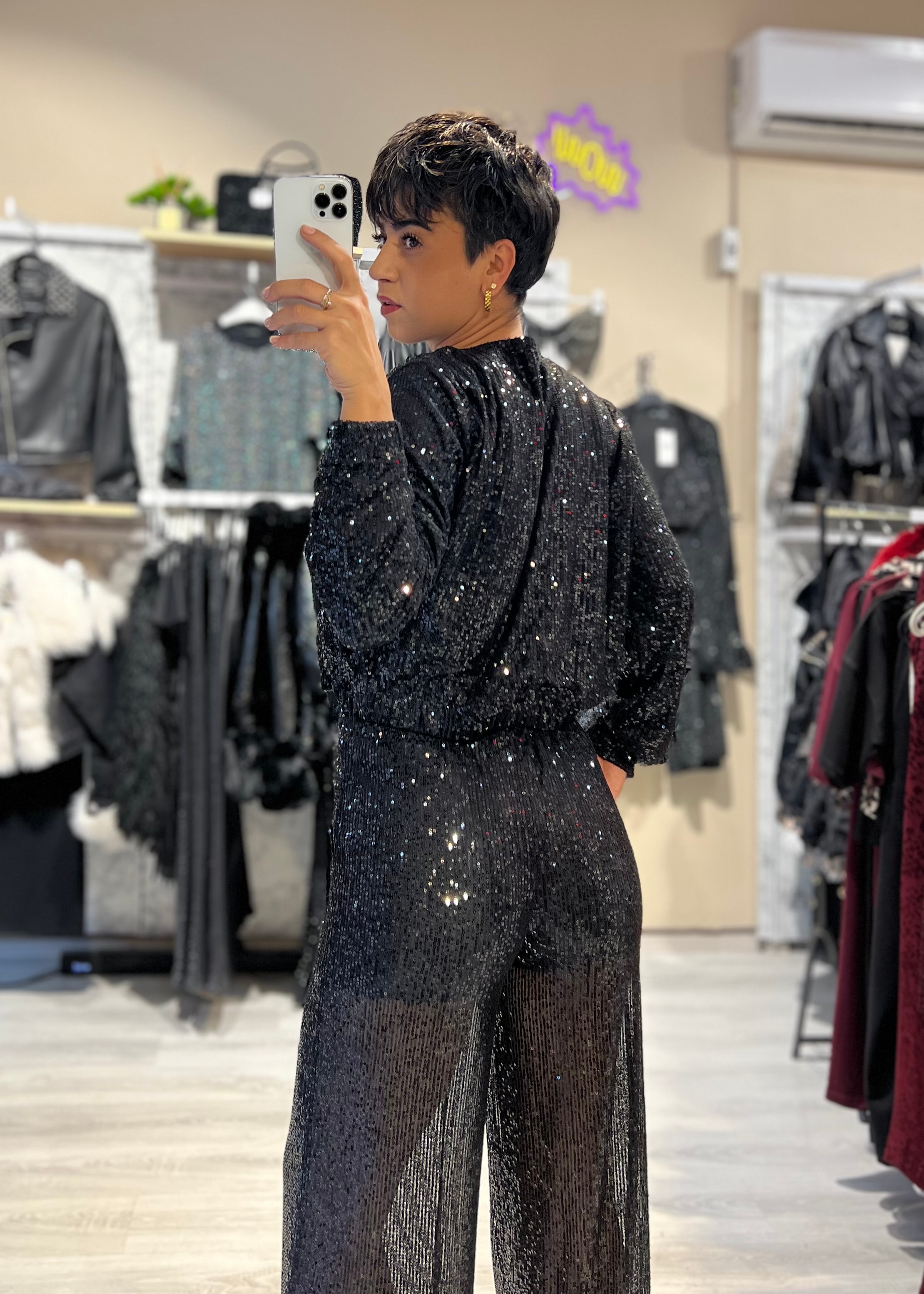 Luxury PulPayet Ceket Büstiyer Pantolon 3’Lü Takım