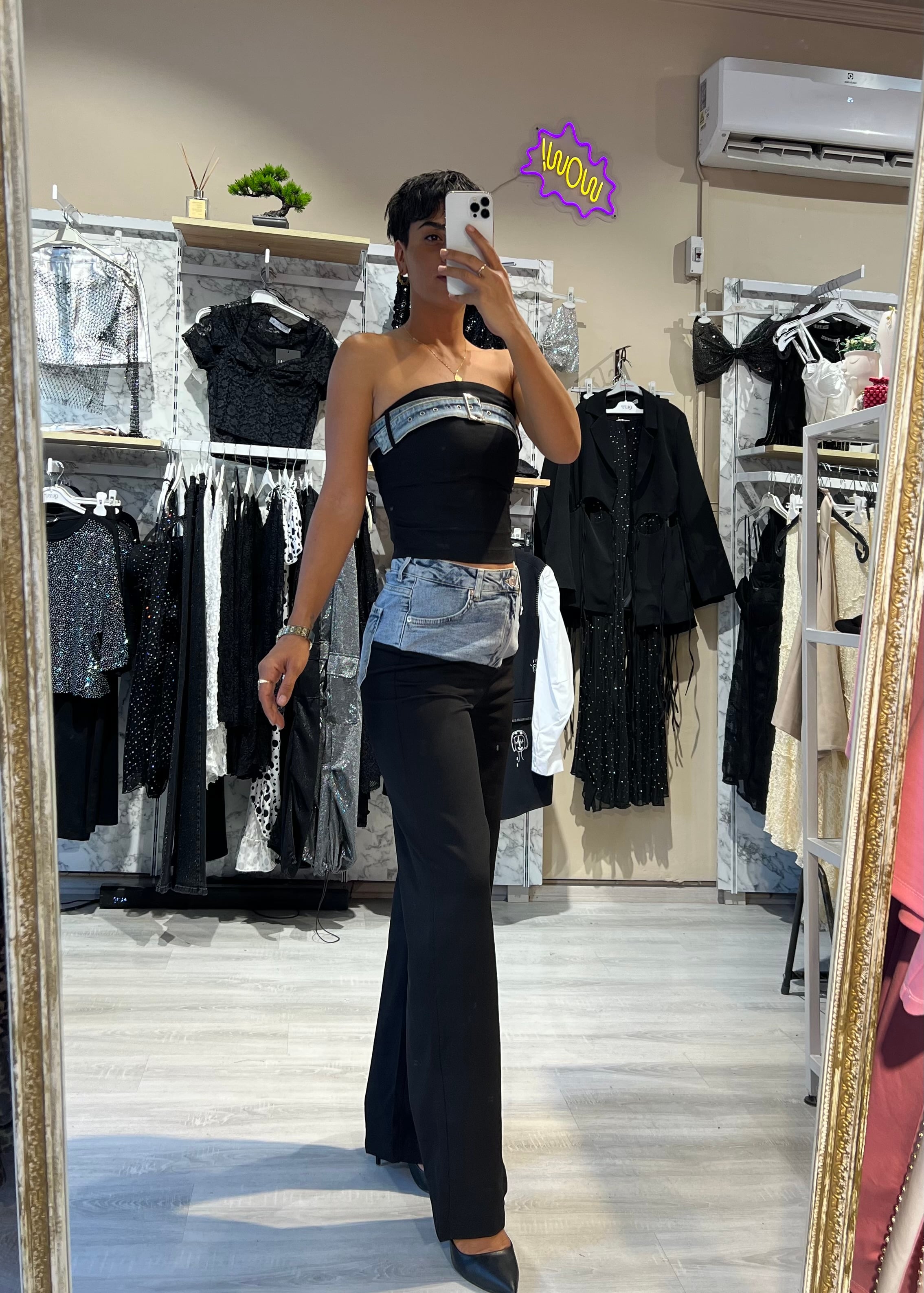 Özel Tasarım Straplez Büstiyer & Pantolon Takım