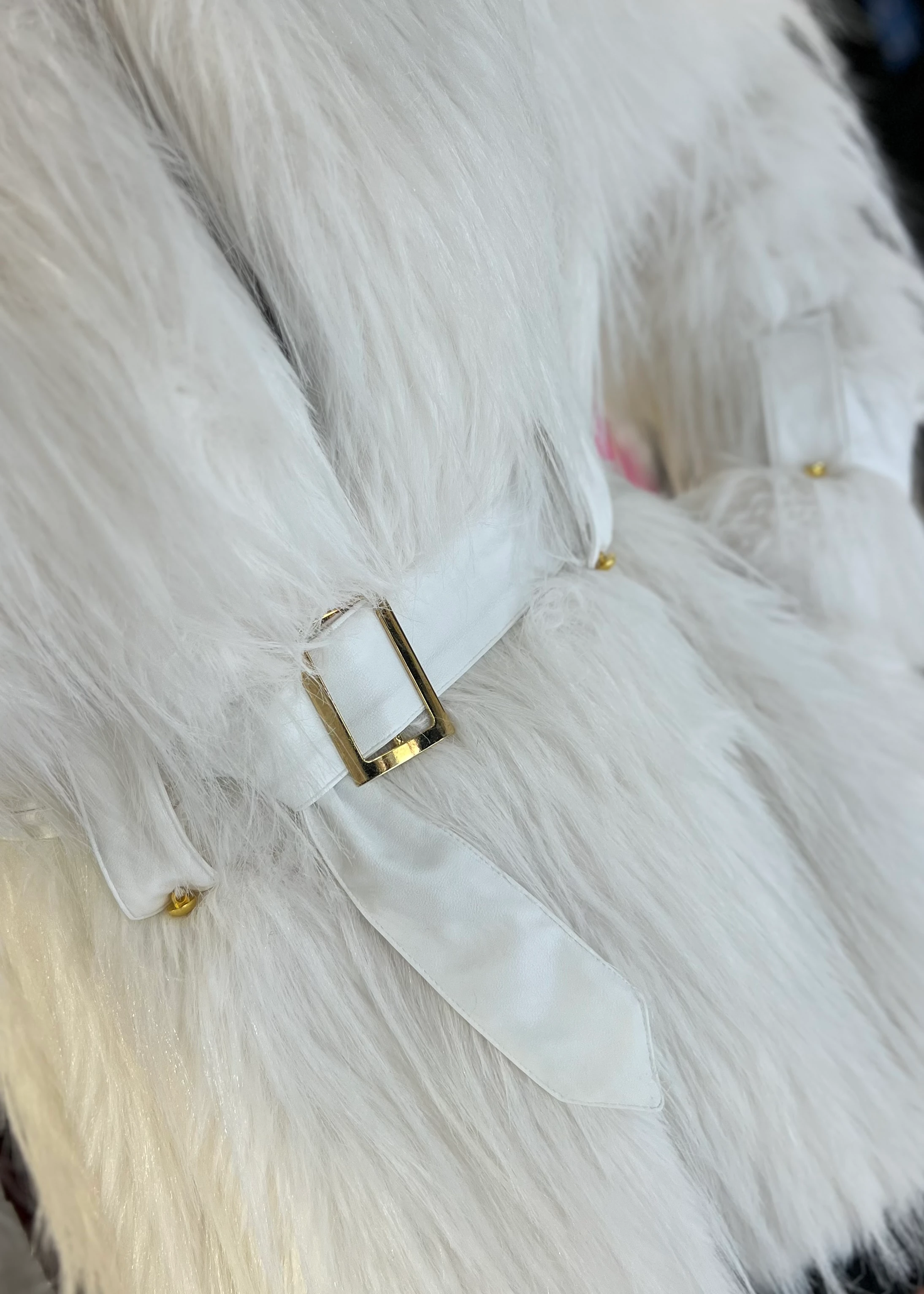 Luxury Kemerli Tasarım Kürk Mont