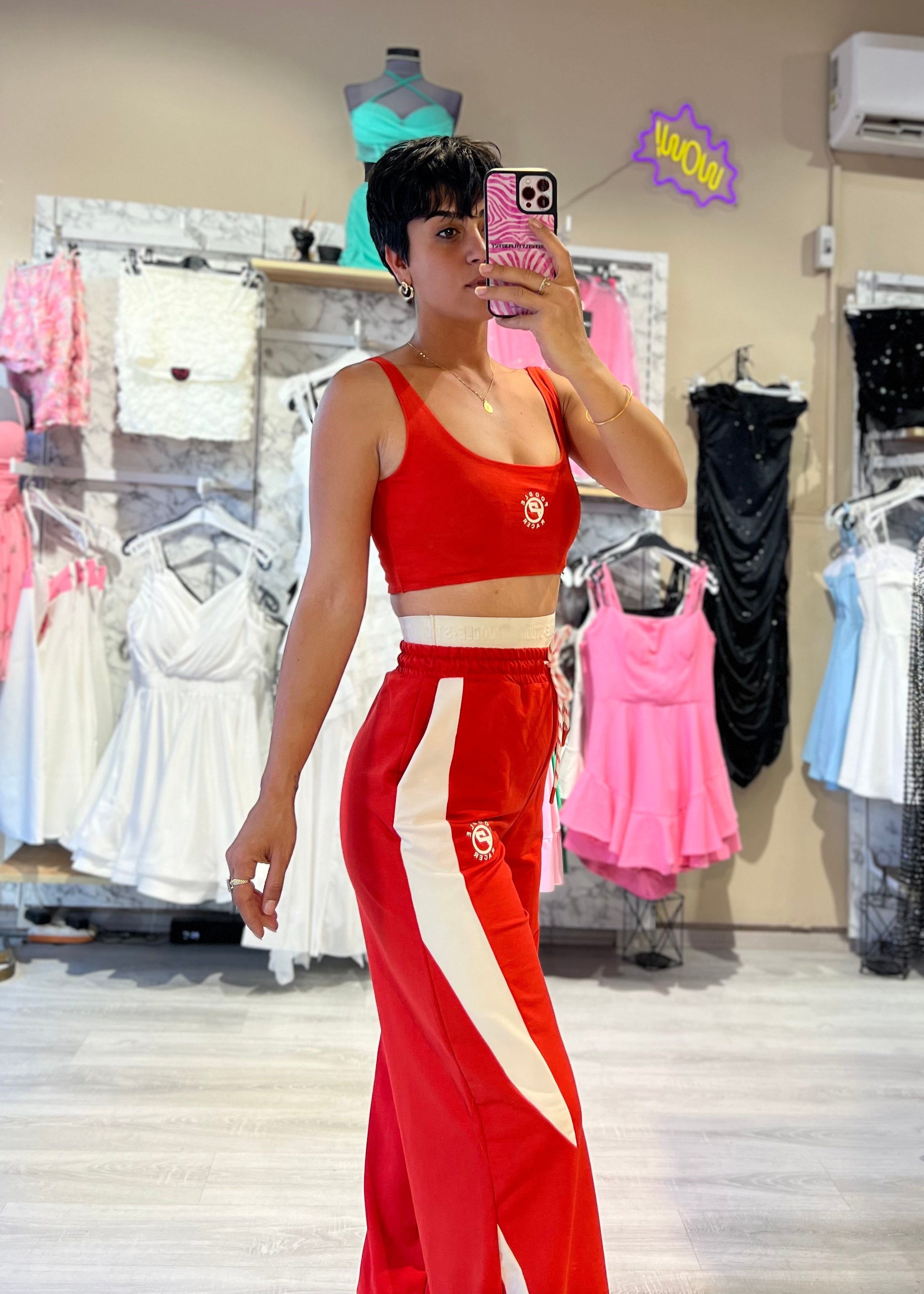 Özel Seri 2'li Crop Top & Eşofman Takımı