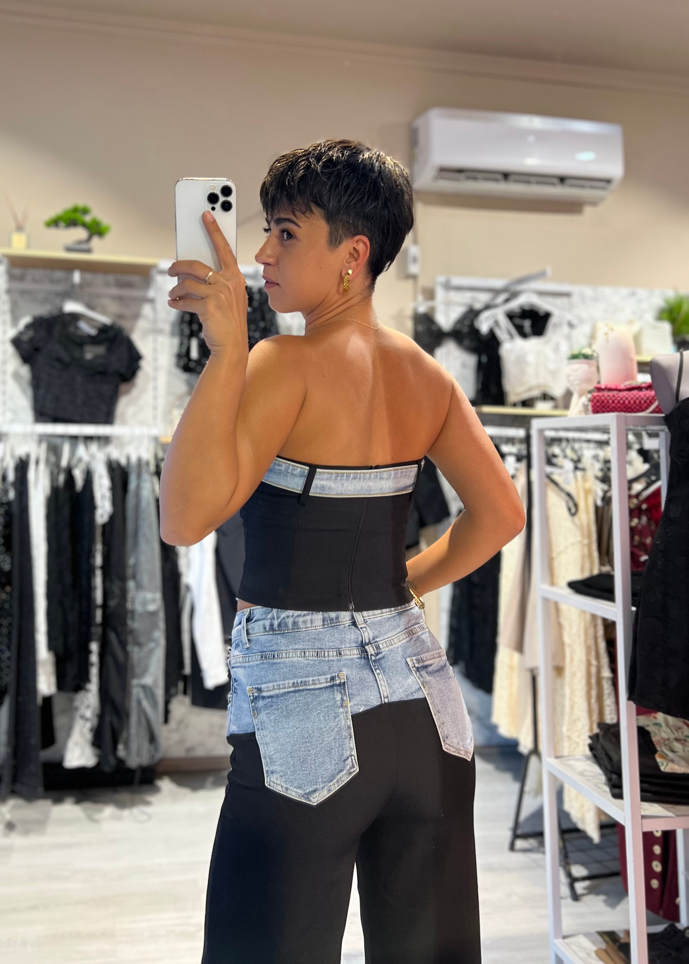 Özel Tasarım Straplez Büstiyer & Pantolon Takım