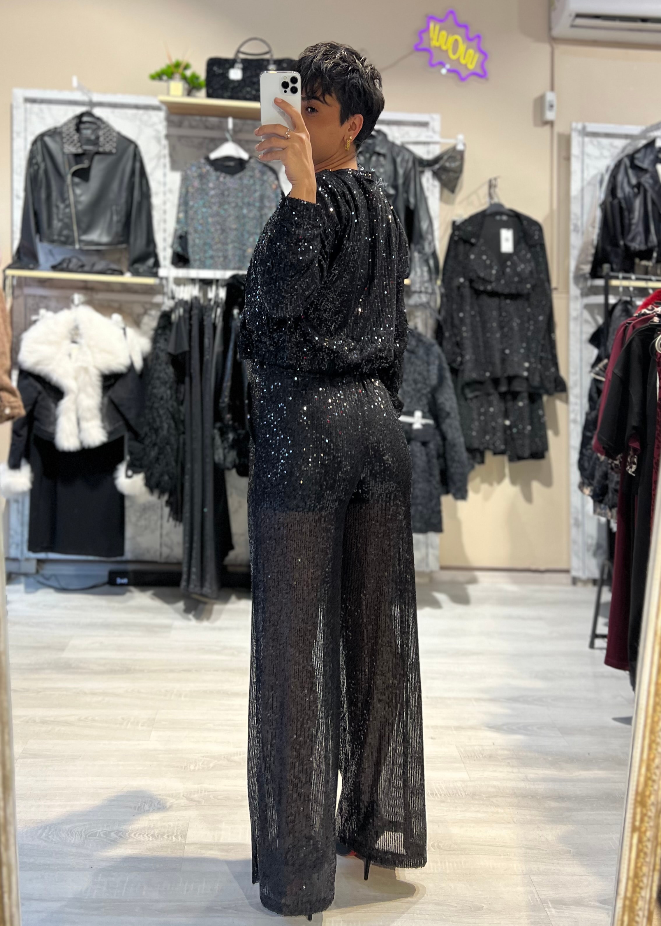 Luxury PulPayet Ceket Büstiyer Pantolon 3’Lü Takım