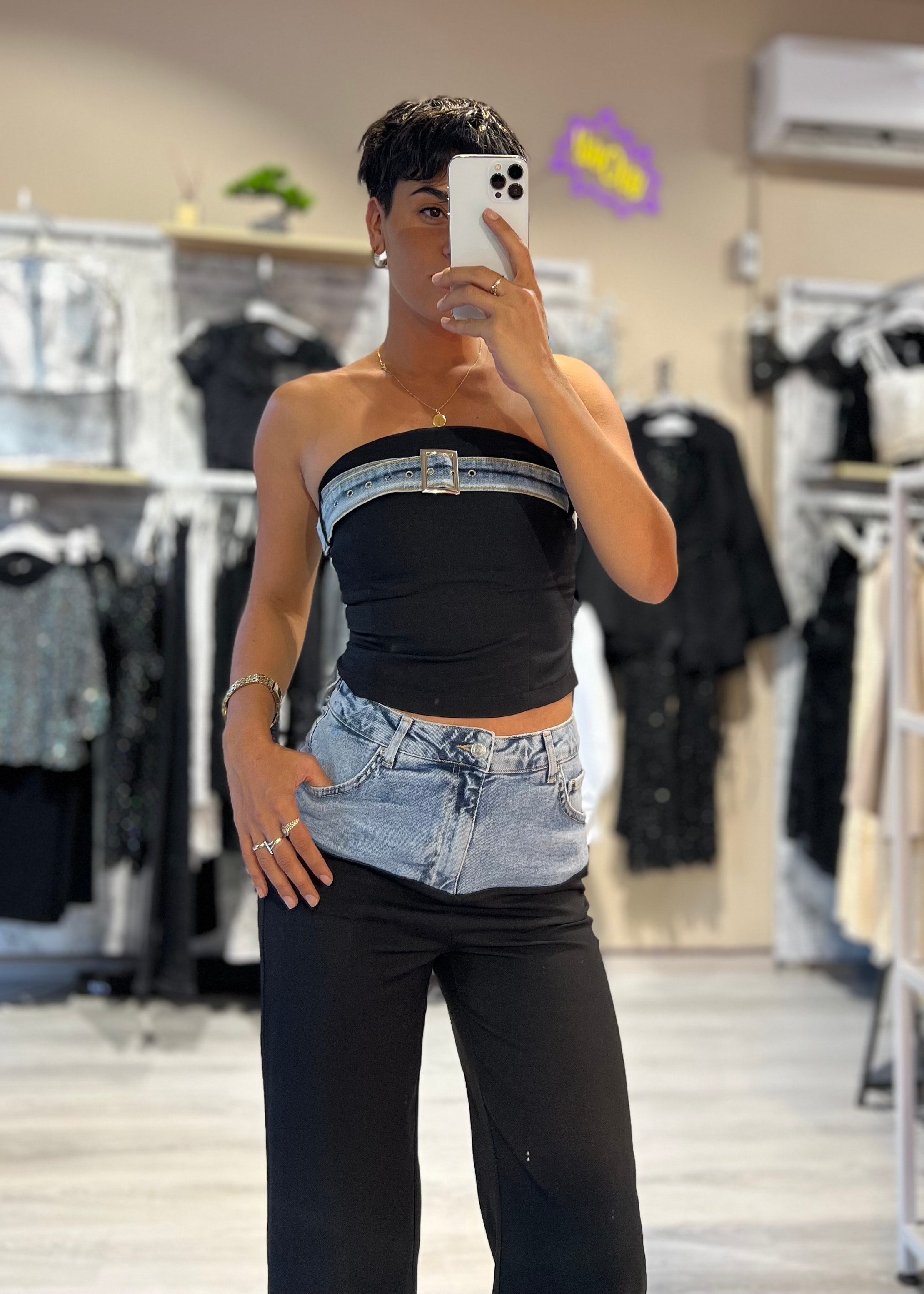 Özel Tasarım Straplez Büstiyer & Pantolon Takım