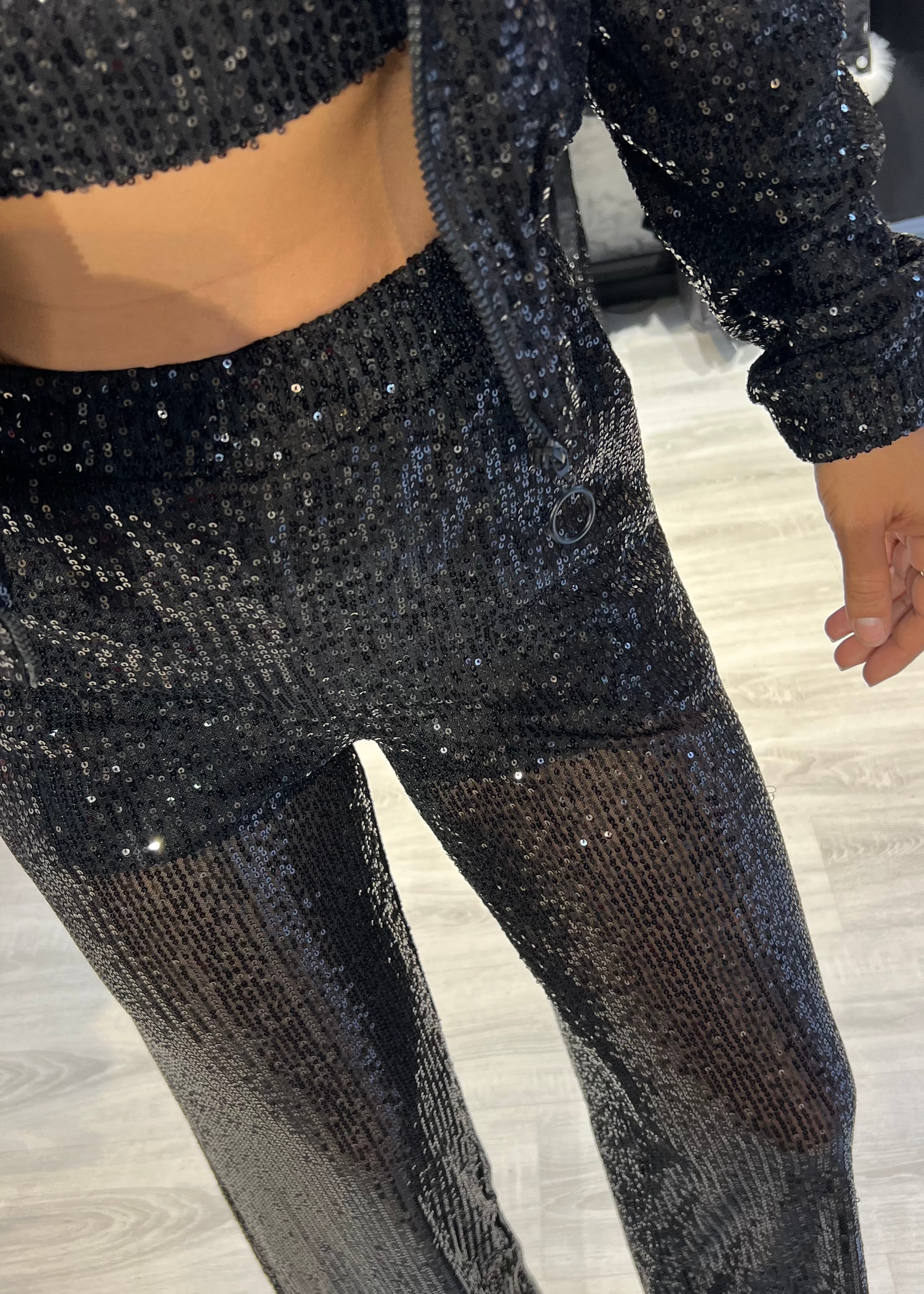 Luxury PulPayet Ceket Büstiyer Pantolon 3’Lü Takım