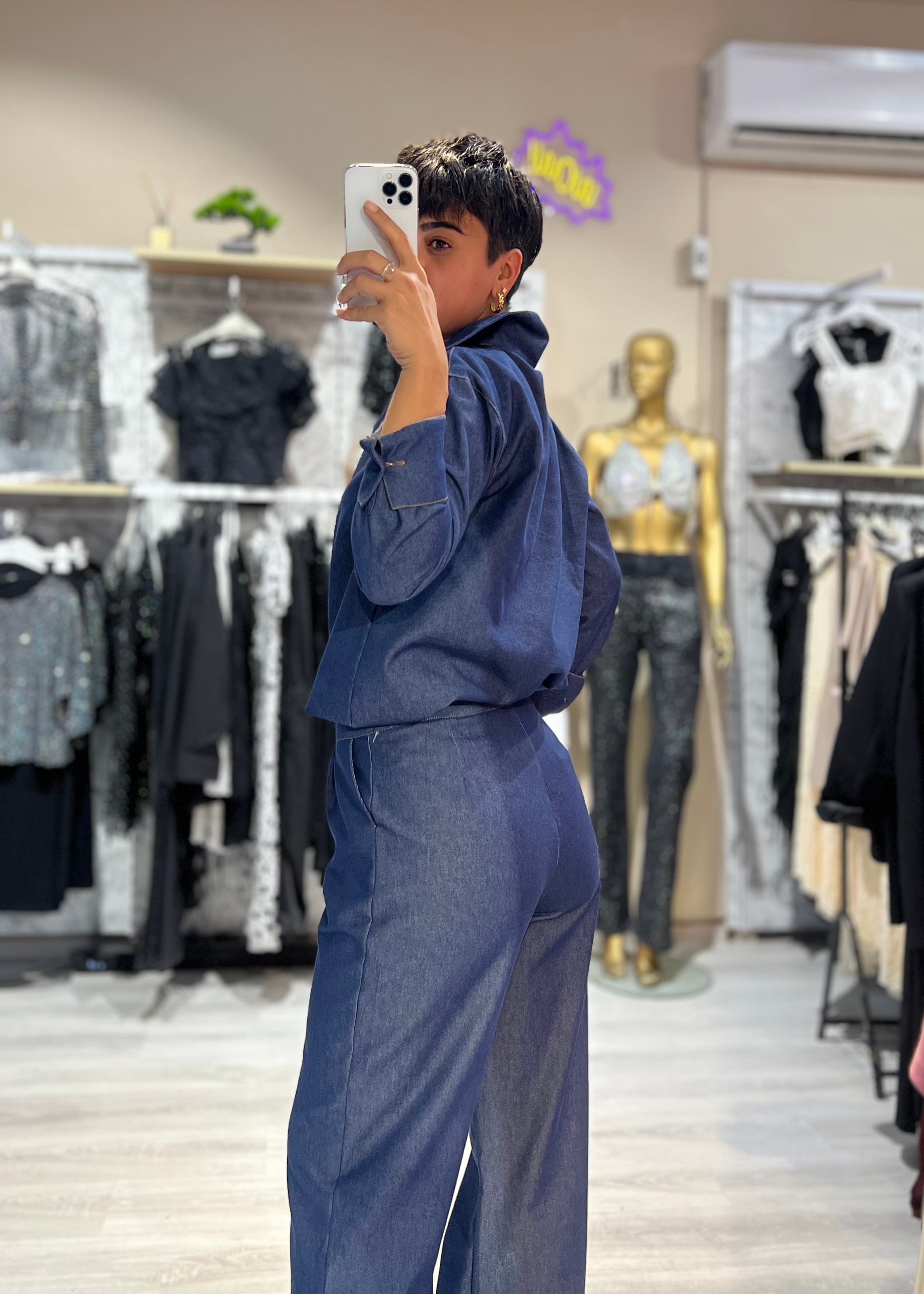 Mavi Denim Gömlek & Pantolon Takım