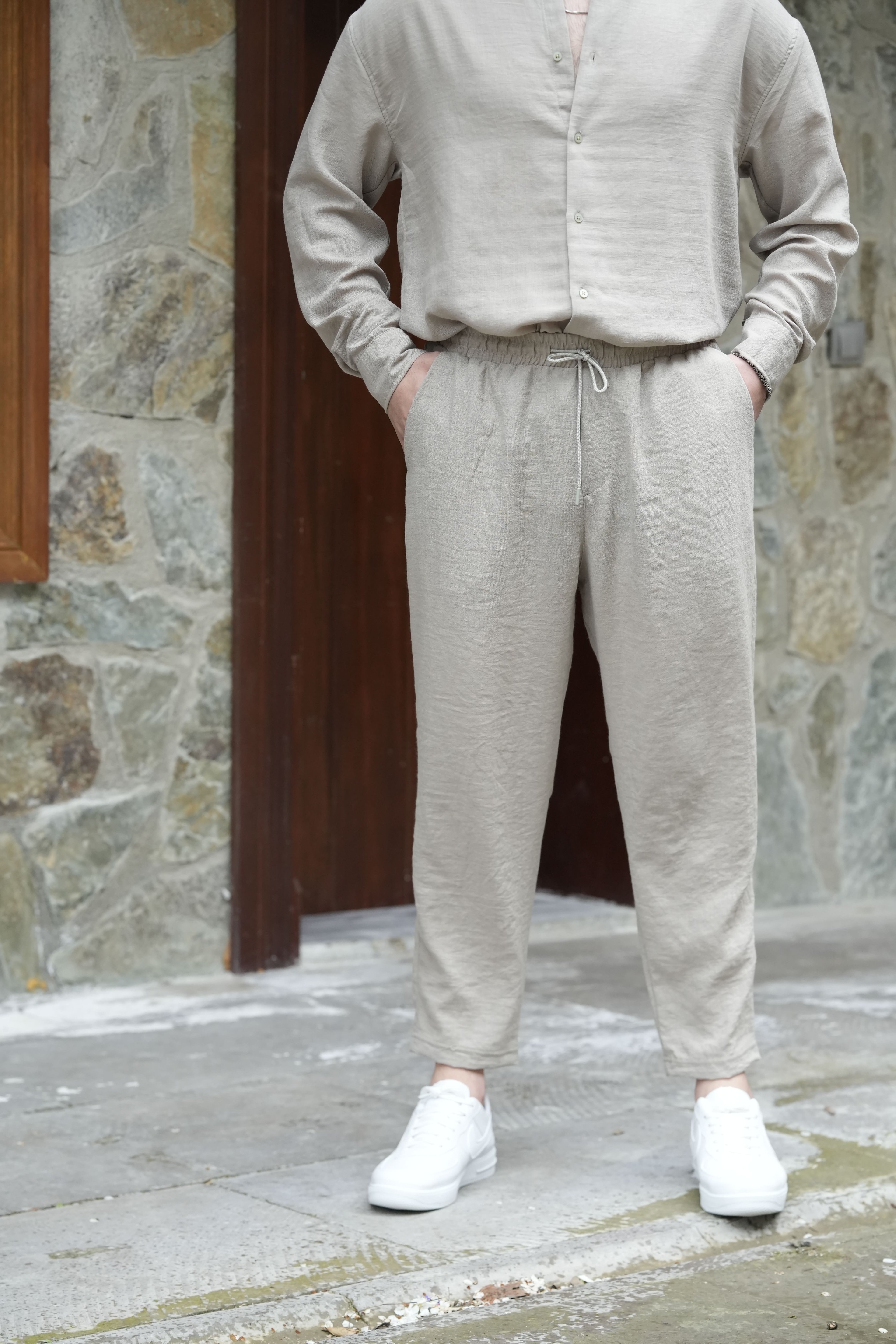 Viscon Baggy Keten Pantolon