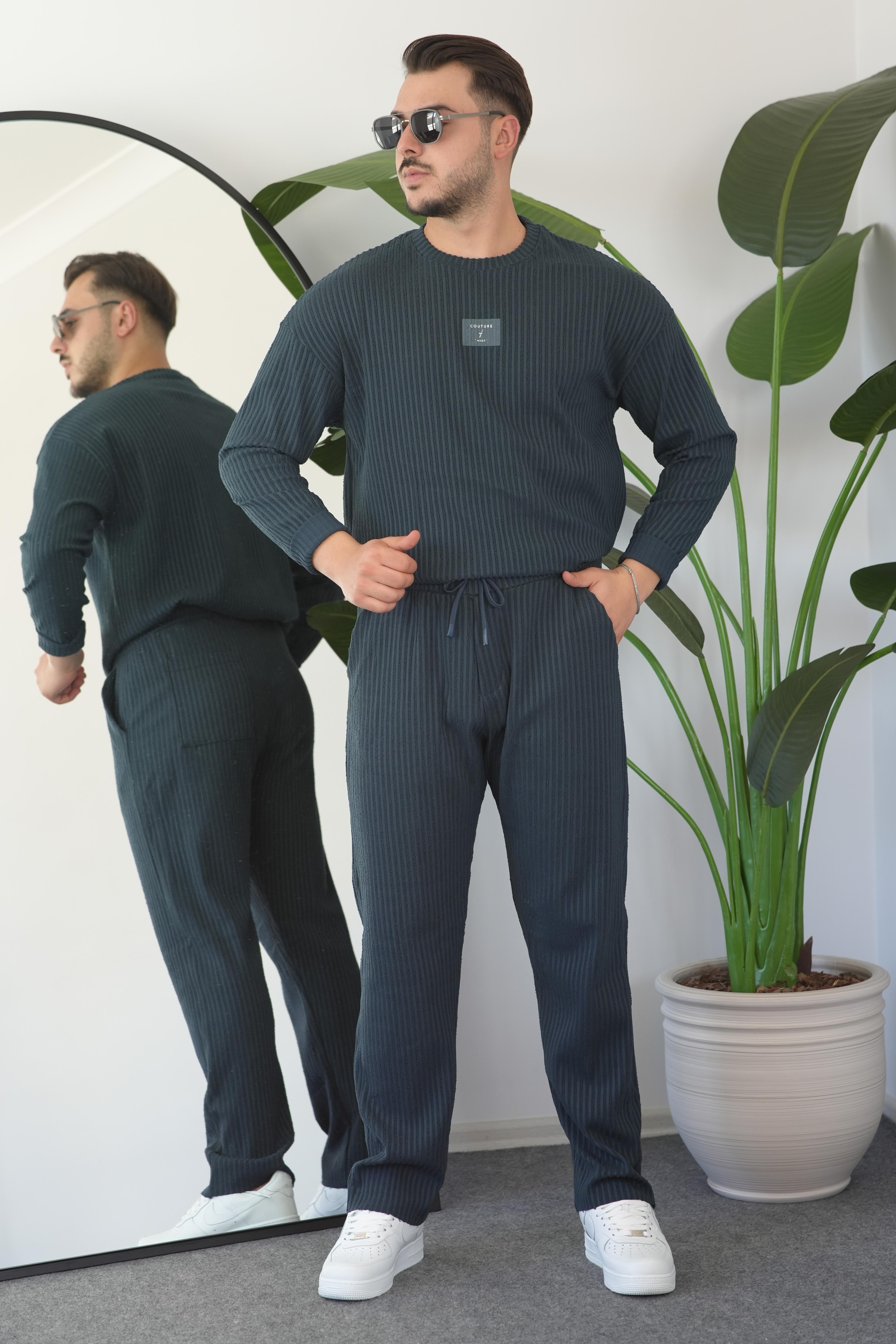 Fitilli Takım Oversize - Petrol