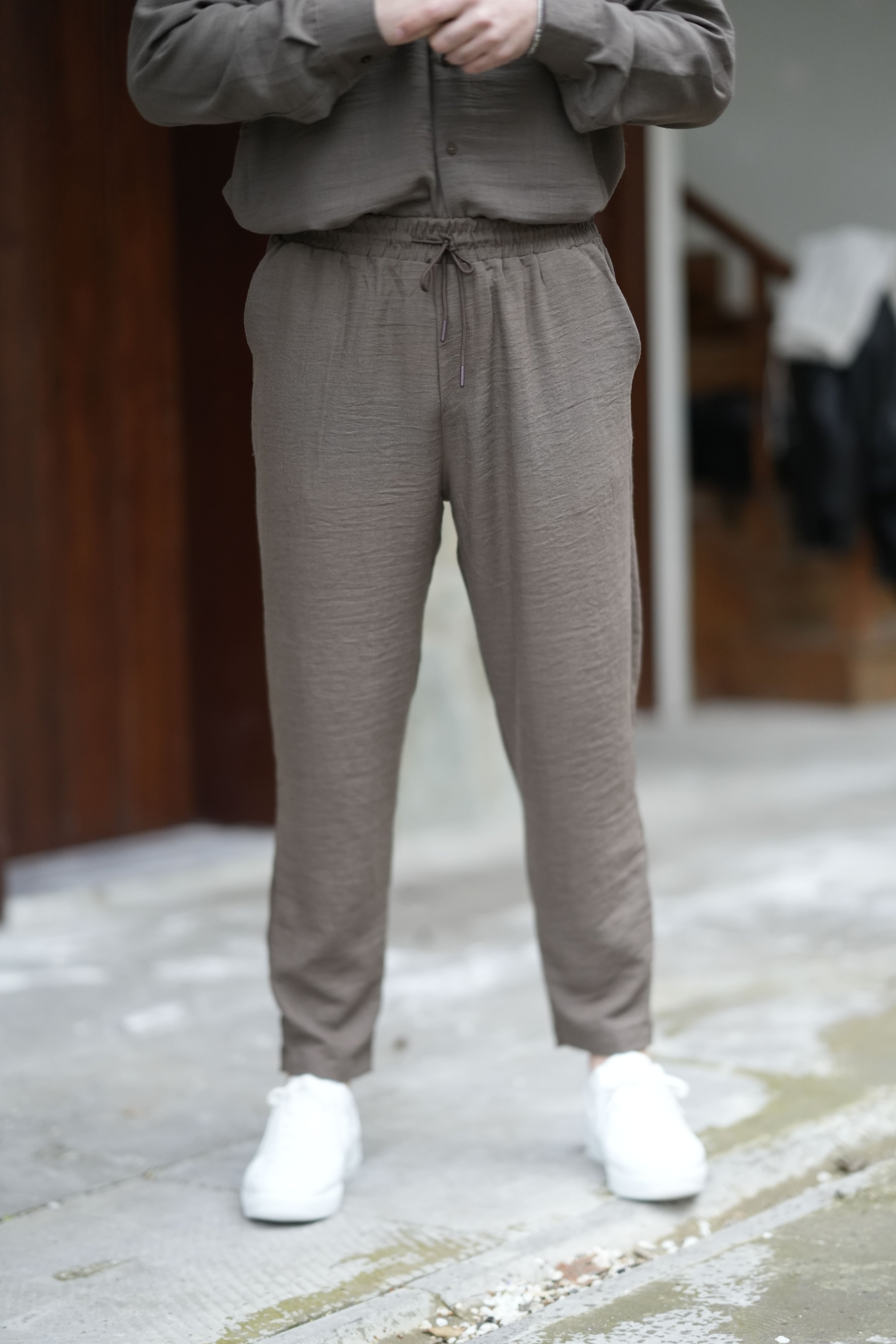 Viscon Baggy Keten Pantolon