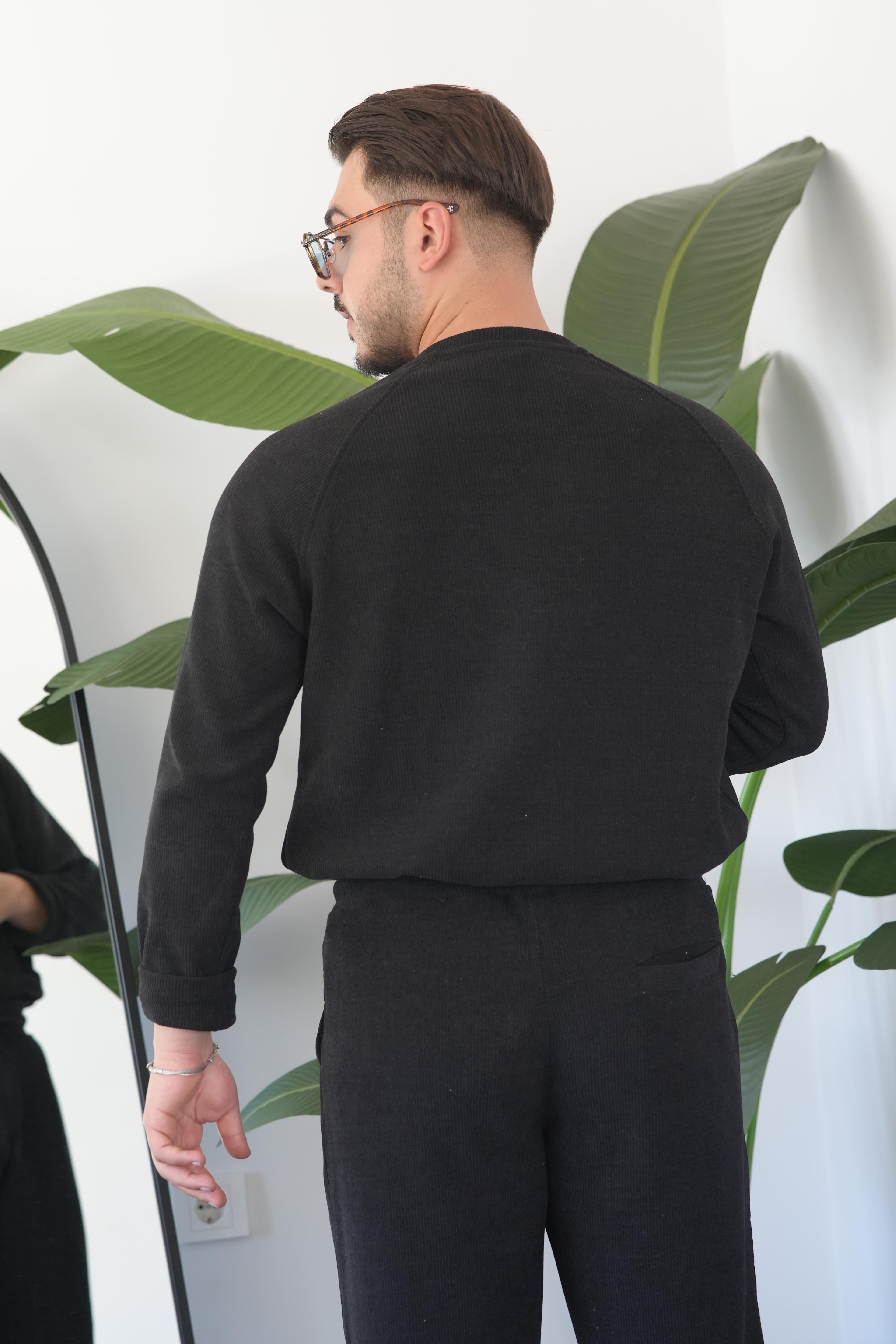 Elegance Doku Bisiklet Yaka Fitilli Kazak