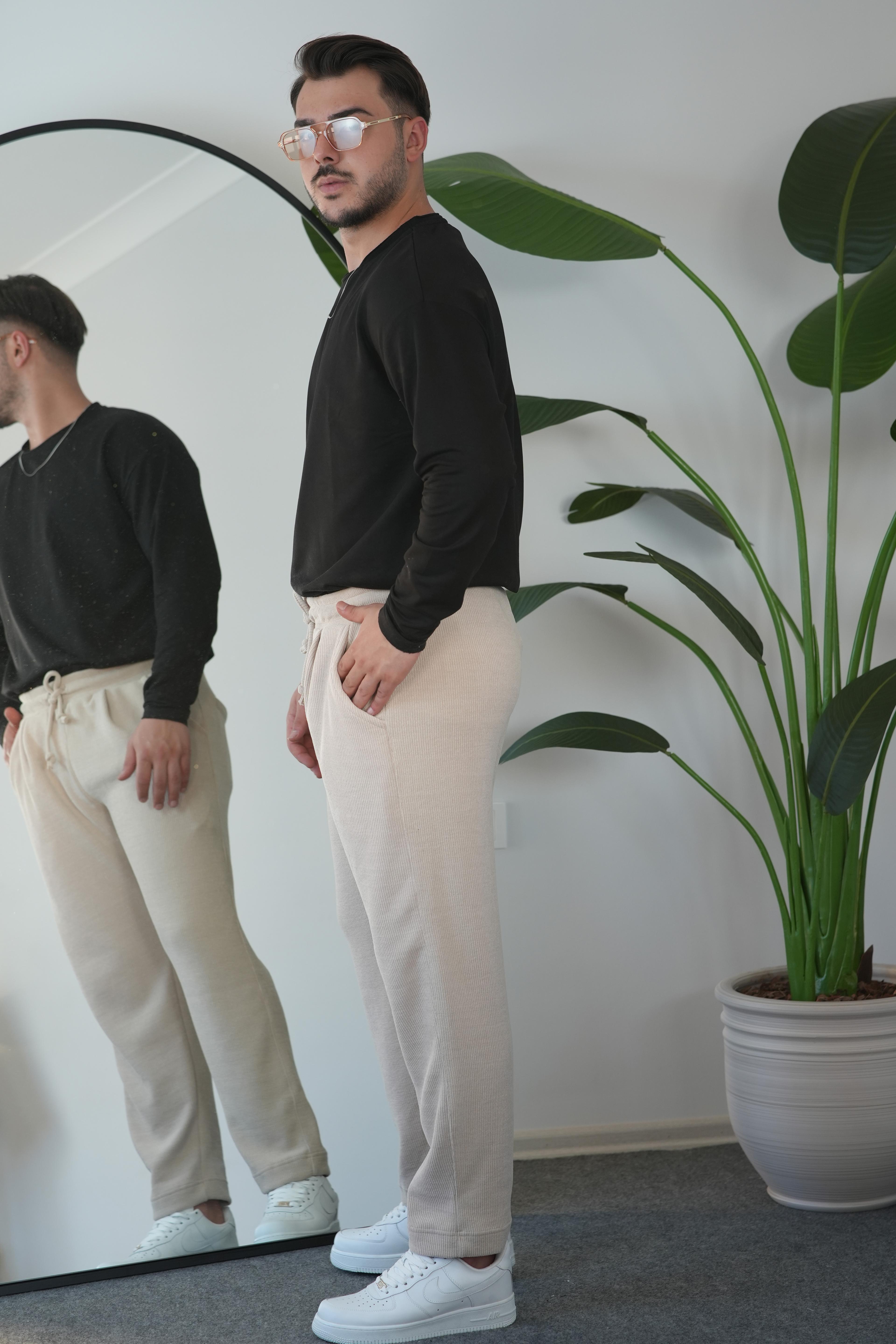 Oversize Bisiklet Yaka Basic Sweatshirt