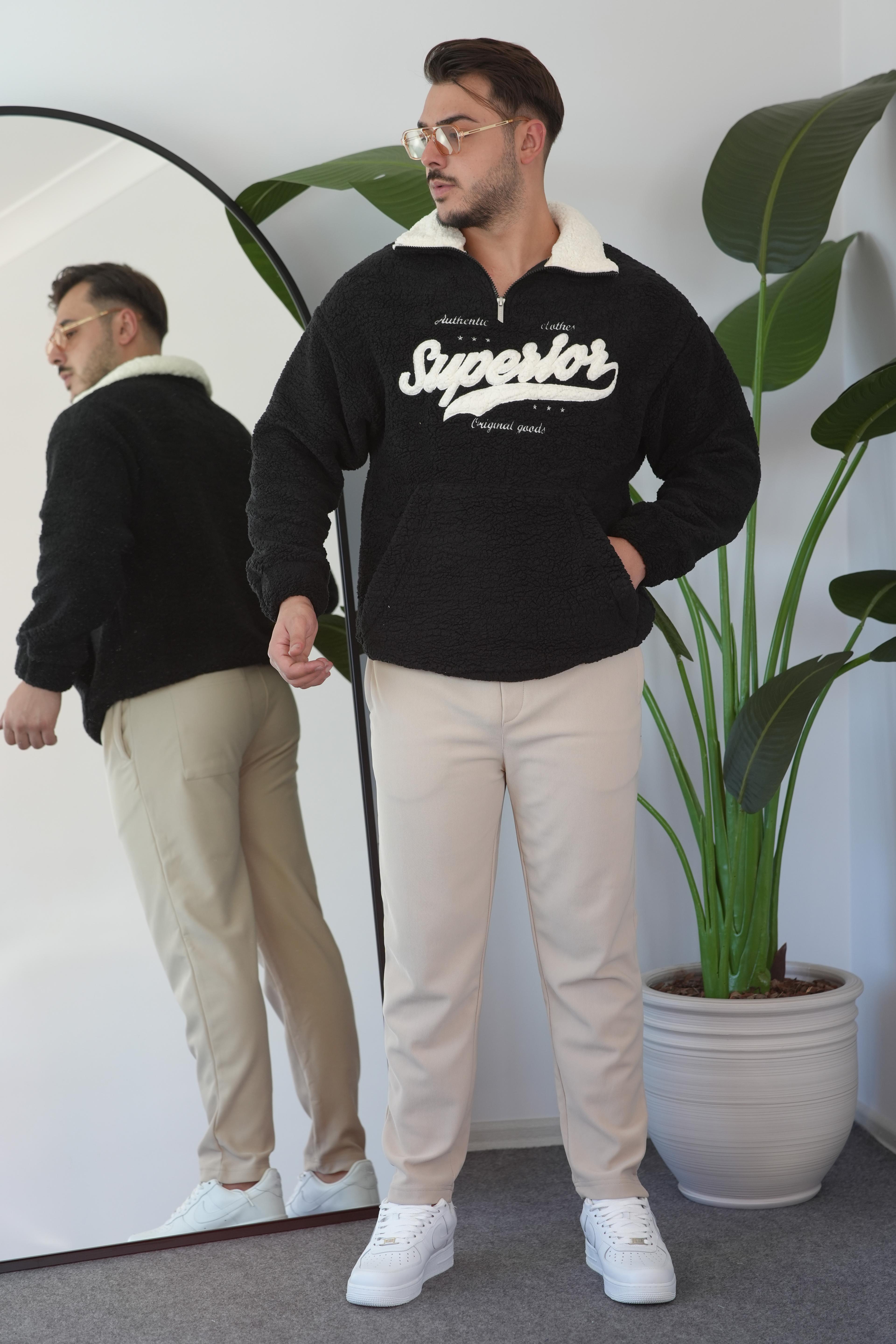 Peluş Oversize Sweatshirt