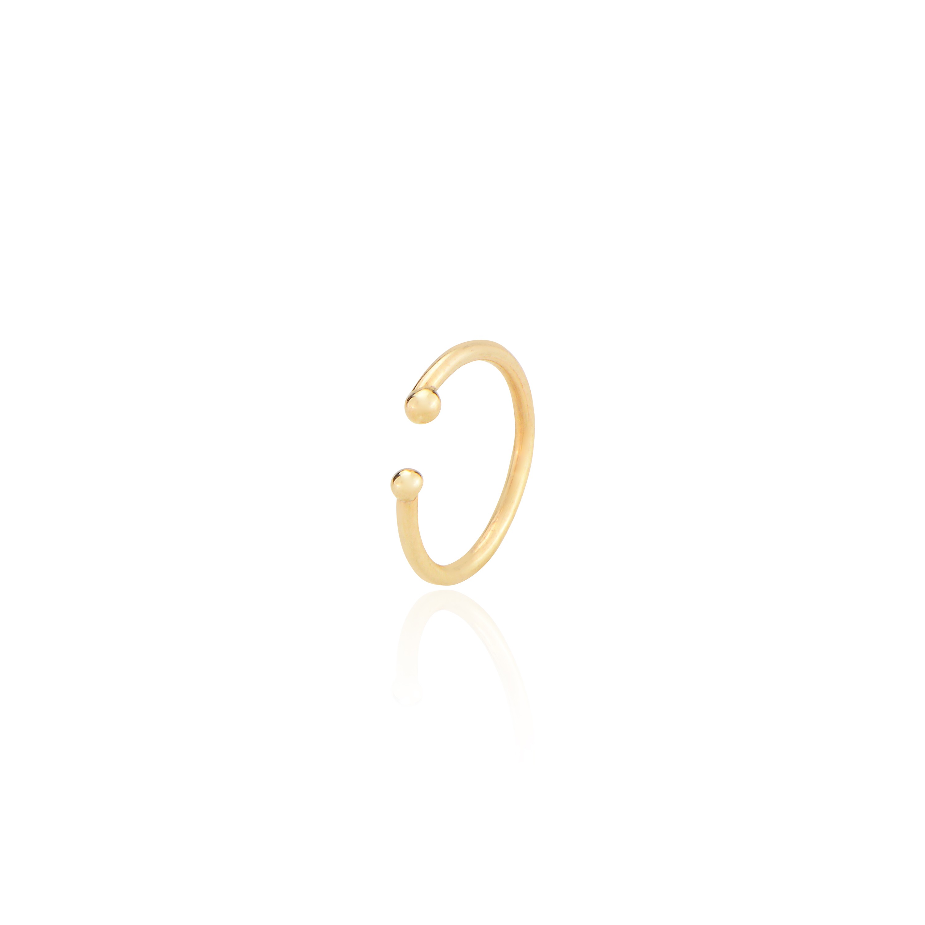 Toplu septum yarım halka piercing