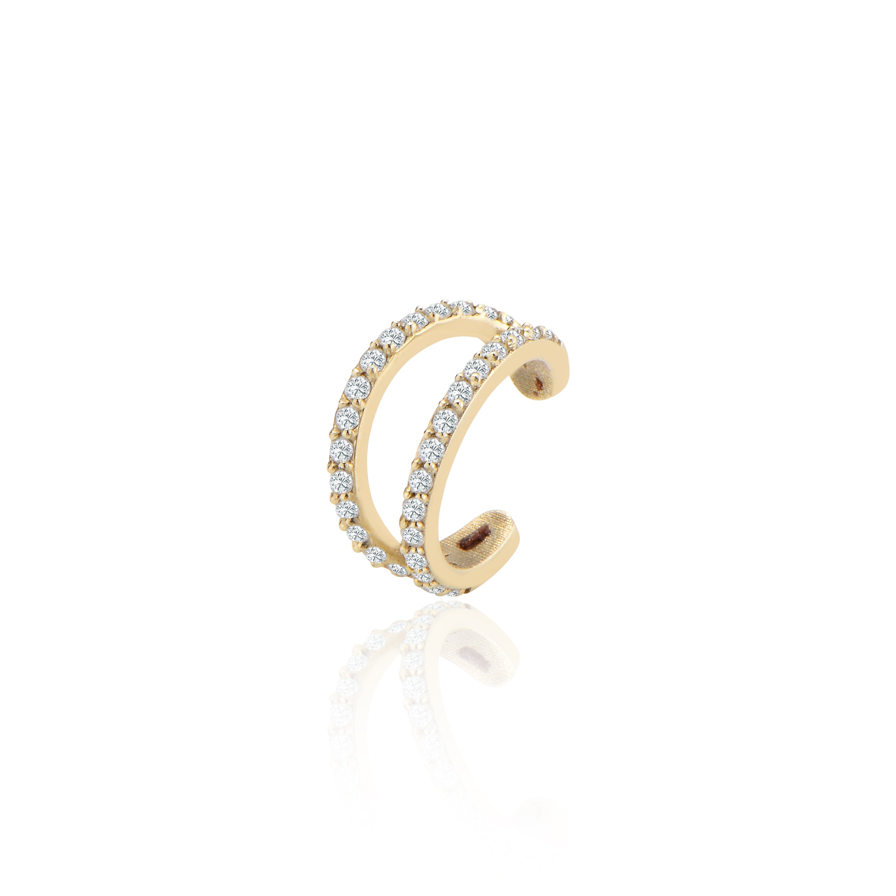Taşlı kıkırdak earcuff piercing
