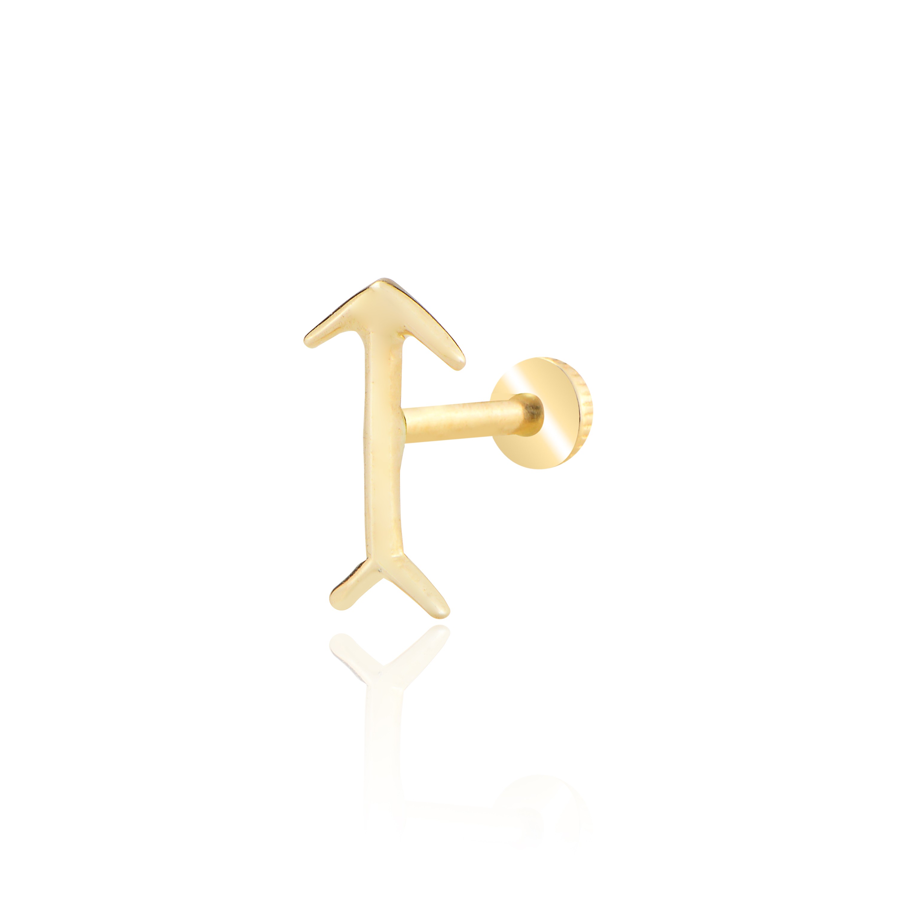 Taşsız ok model tragus piercing