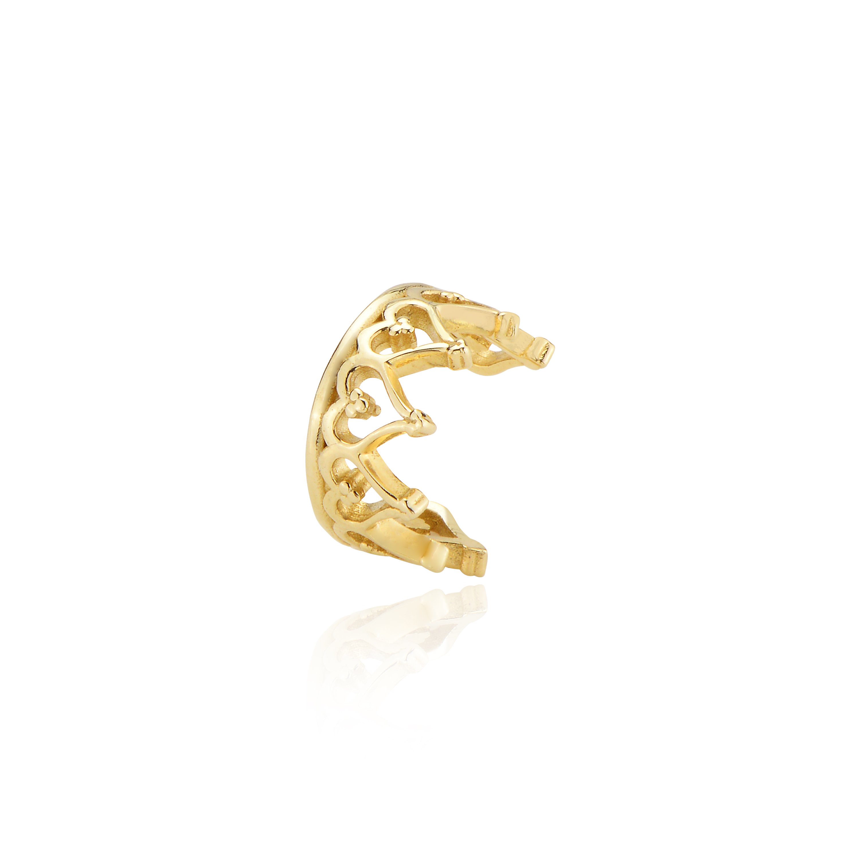 Tasarım taç kıkırdak earcuff piercing
