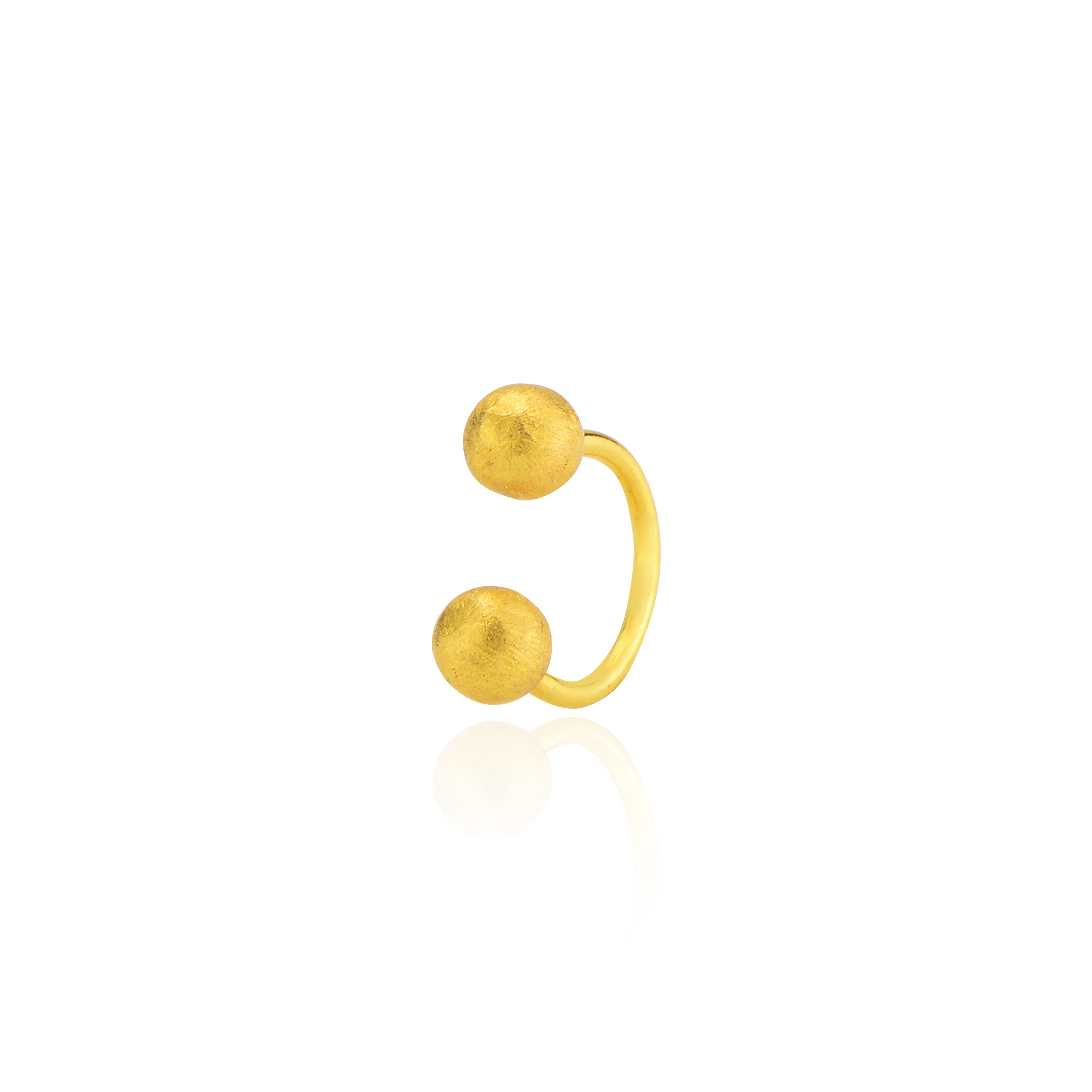 Toplu septum yarım halka piercing