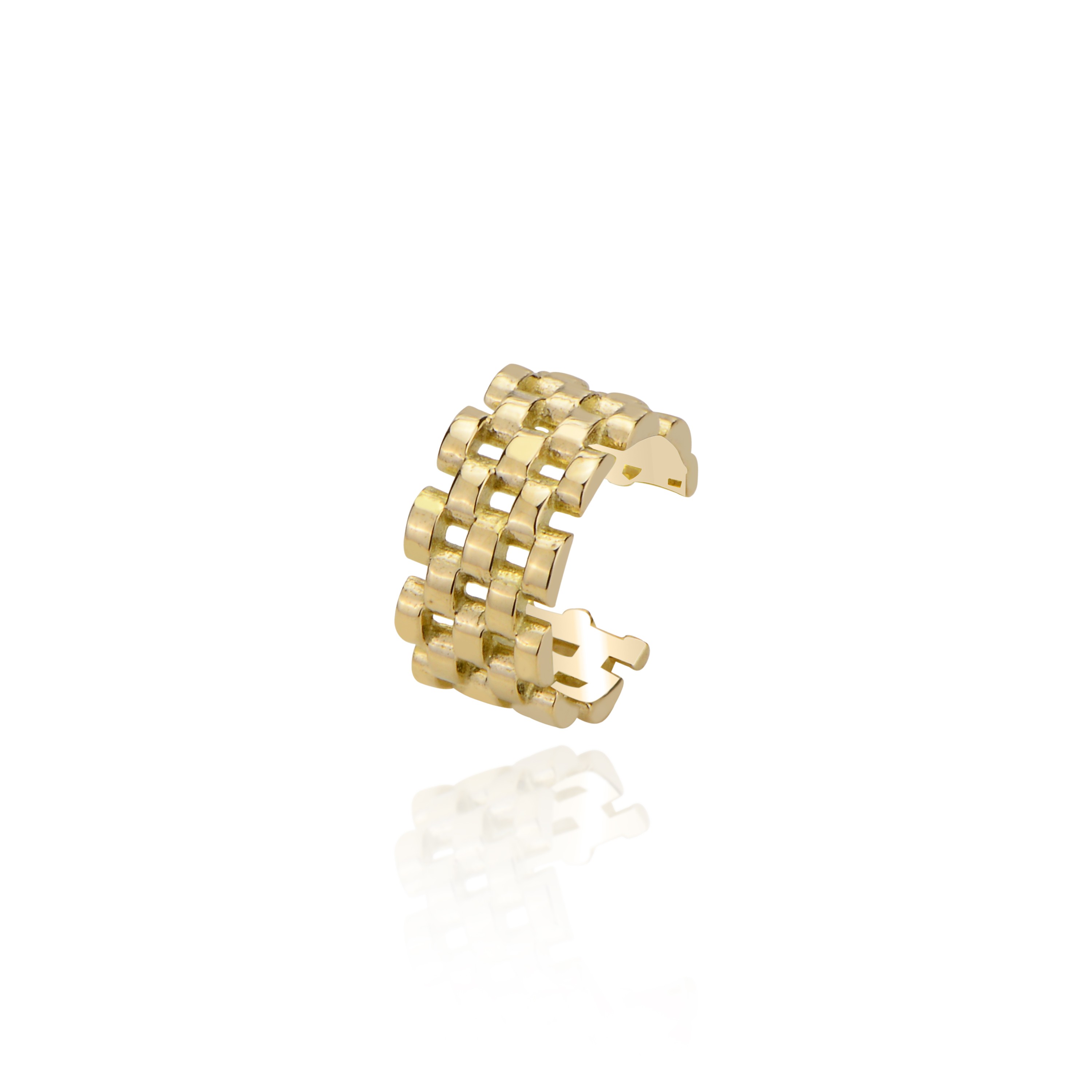 Tasarım geniş earcuff kıkırdak küpe