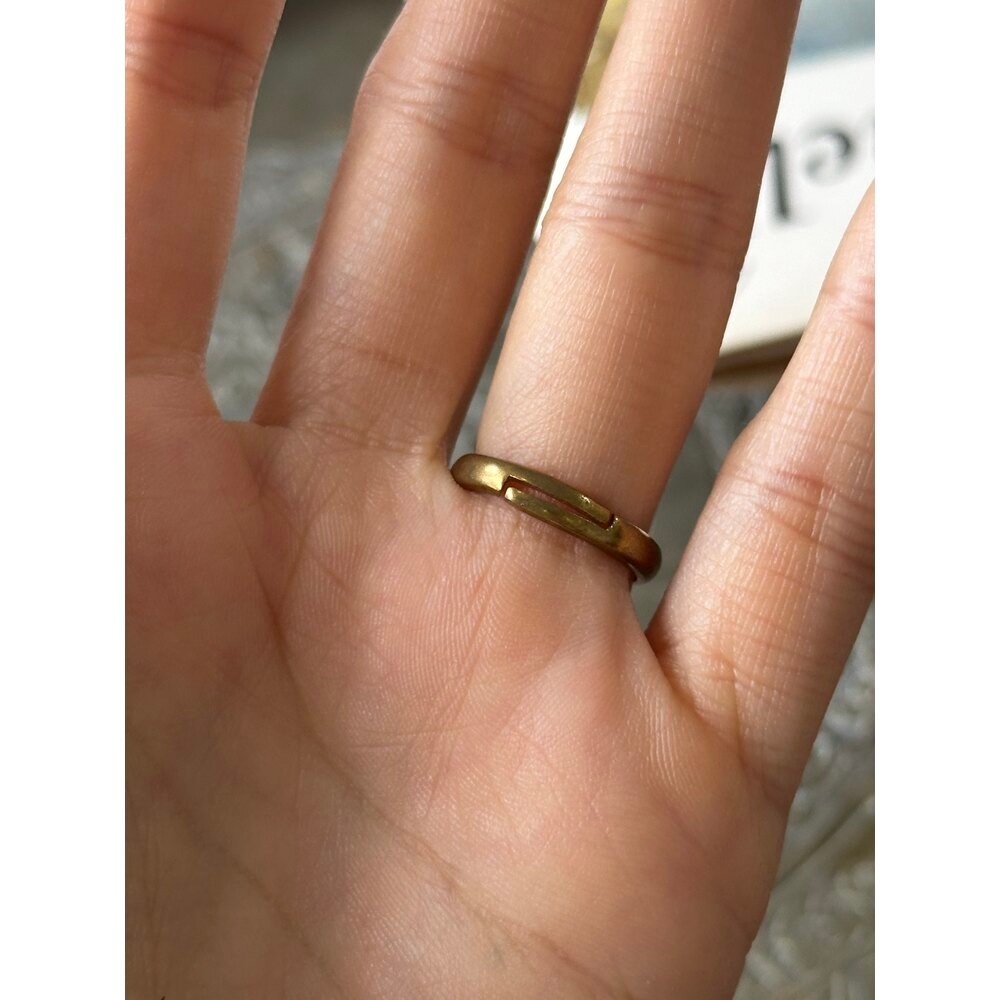 Garnet damla yüzük