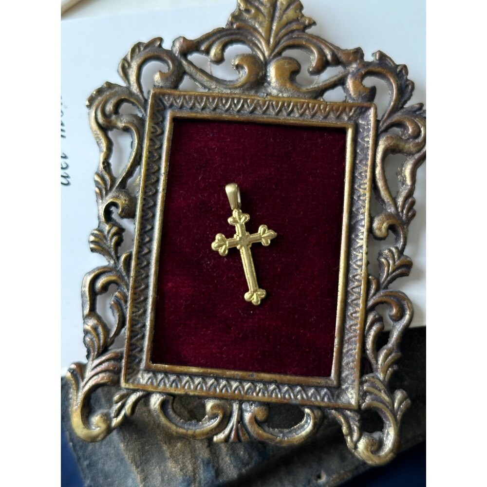 Vintage model haç kolye ucu