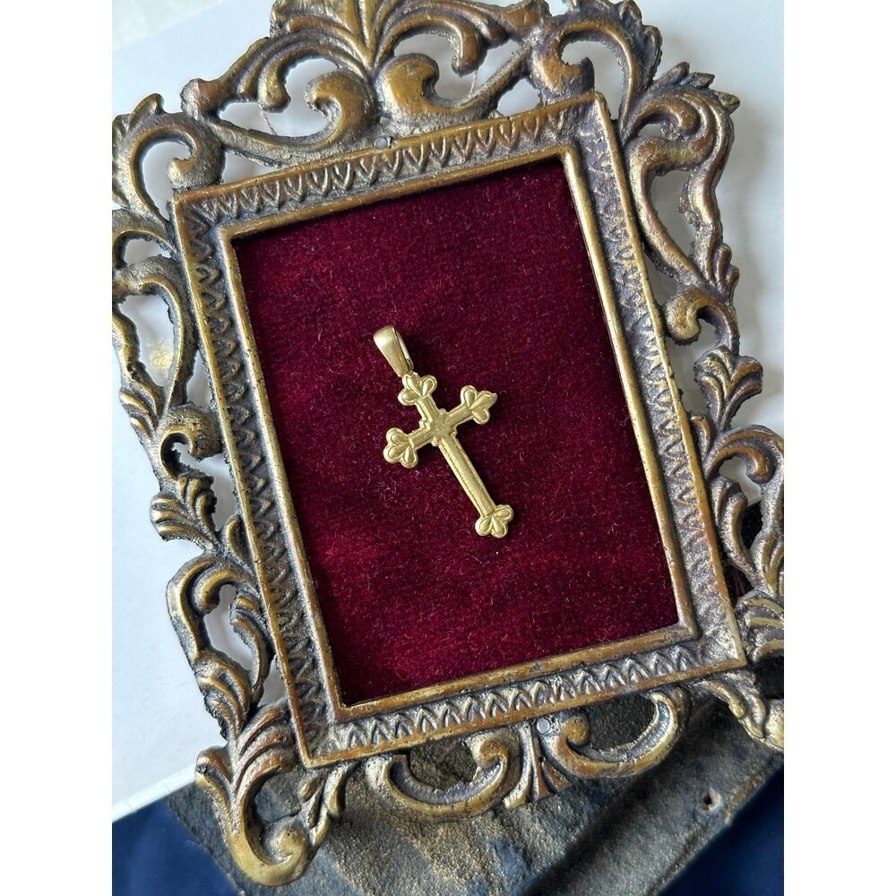 Vintage model haç kolye ucu