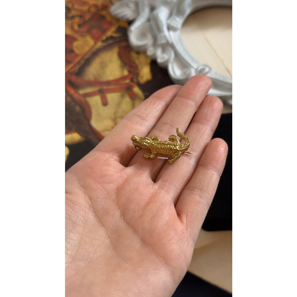 Crocodile Brooch
