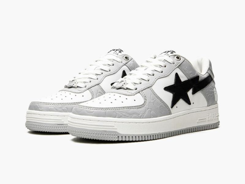 A Bathing Ape Bape Sta Grey White Air Force