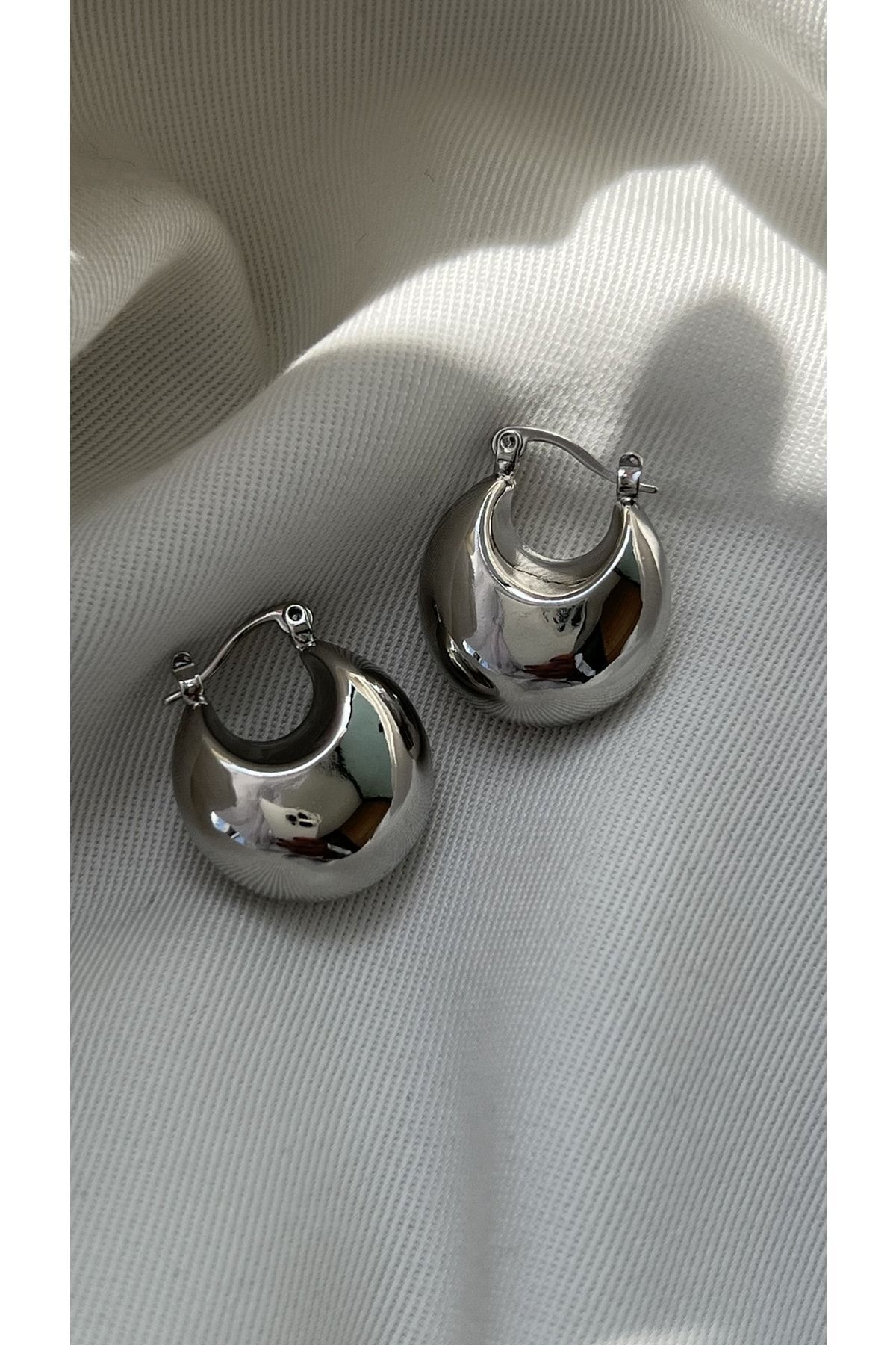 Çelik Silver Sepet Küpe