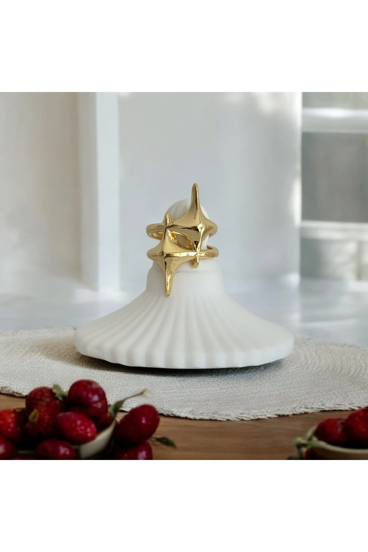 Çelik Yıldız Yüzük