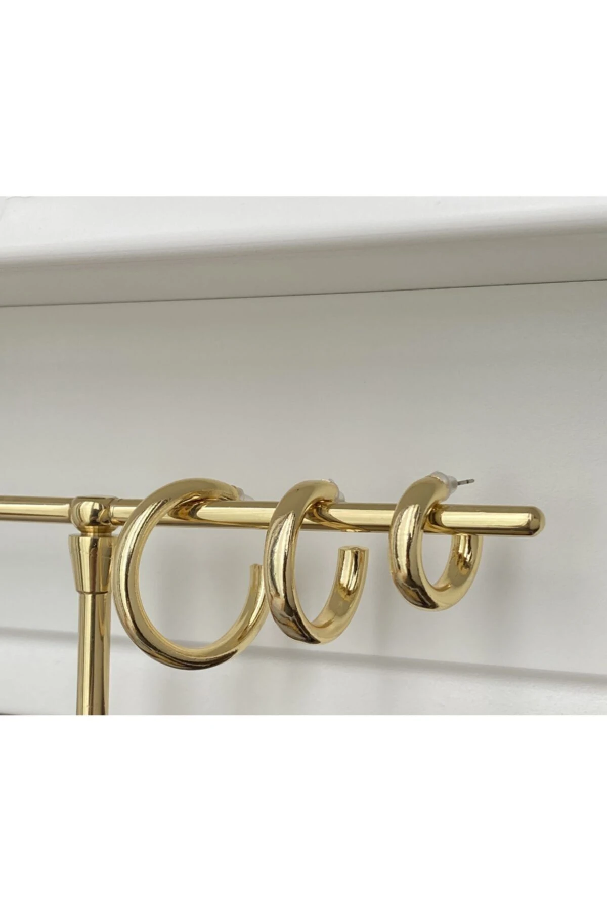 Çelik 3 Boy Halka Küpe