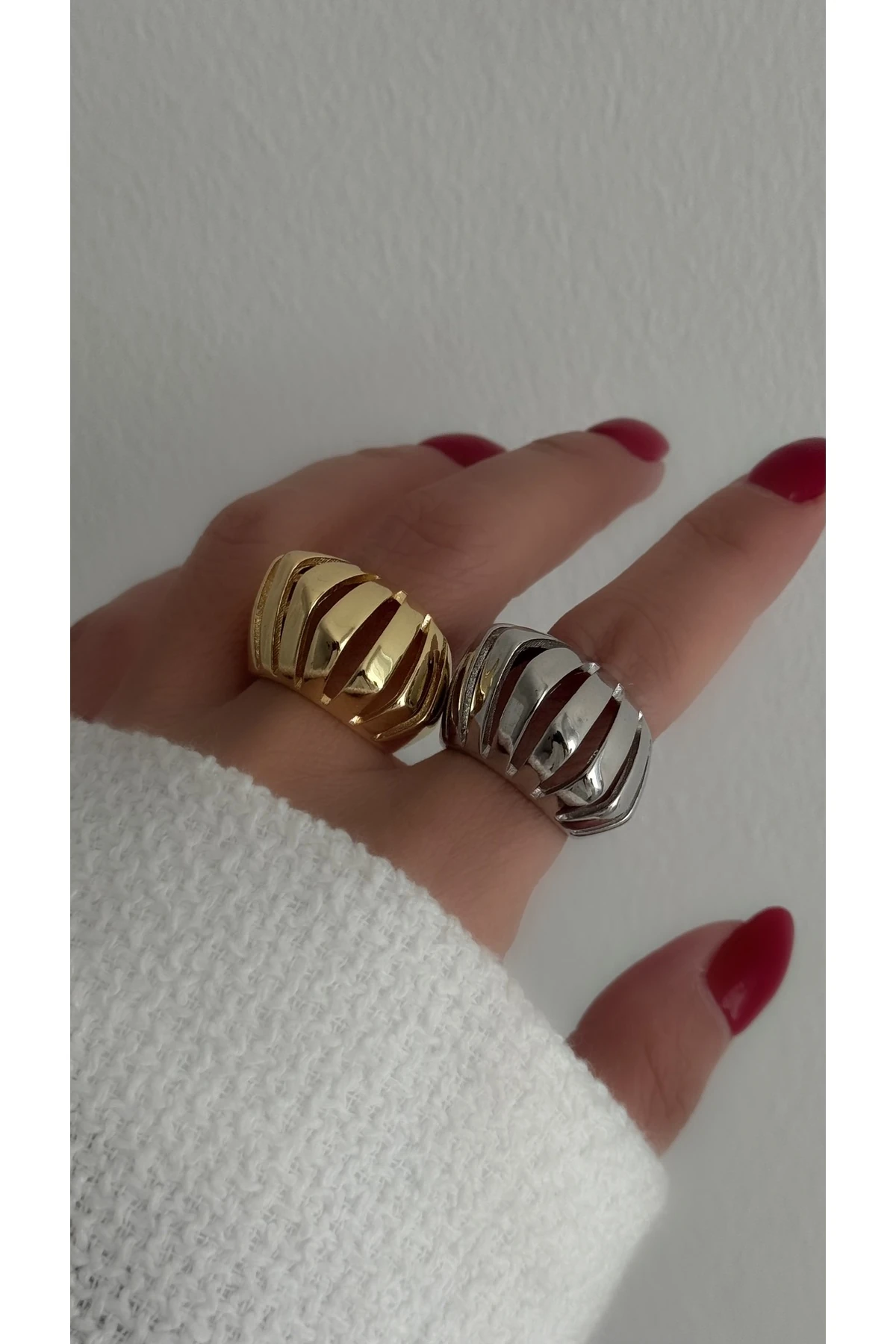 Çelik Viola Yüzük