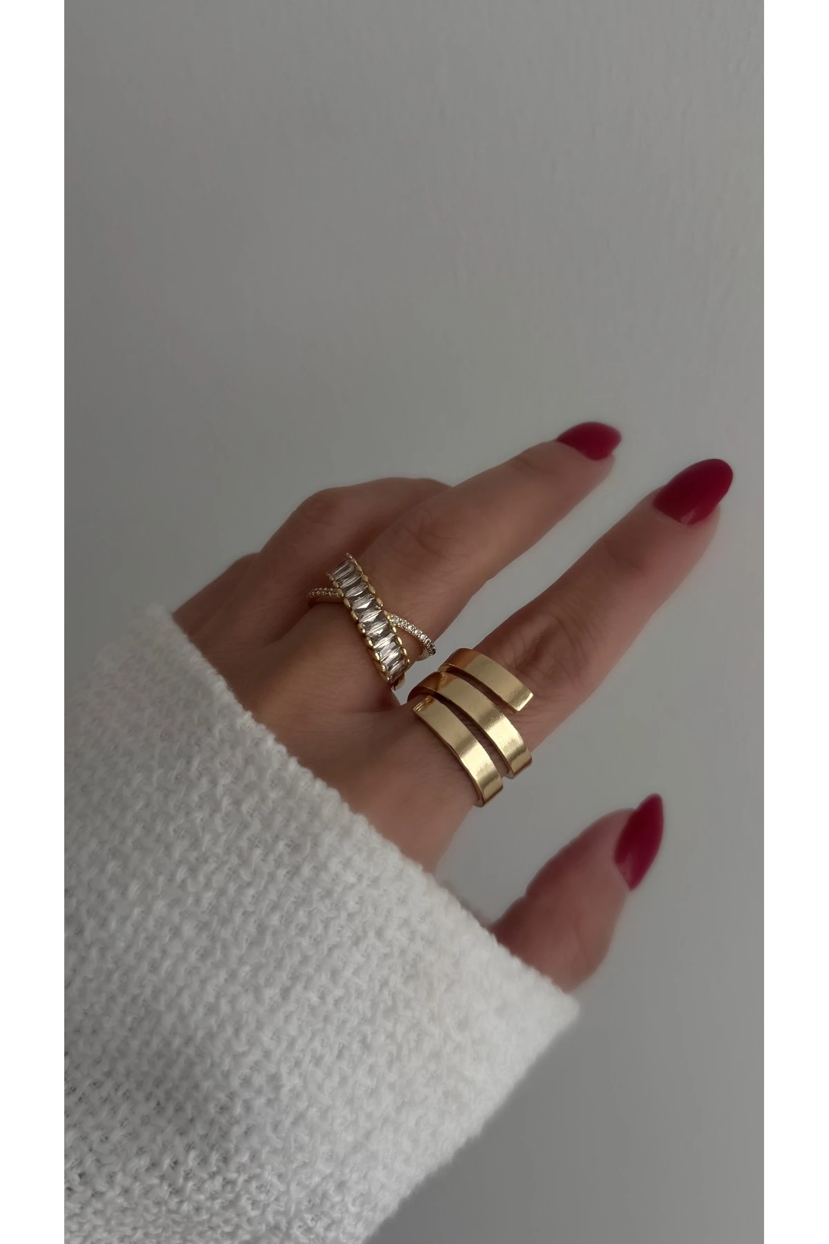 Çelik 3 Halka Yüzük